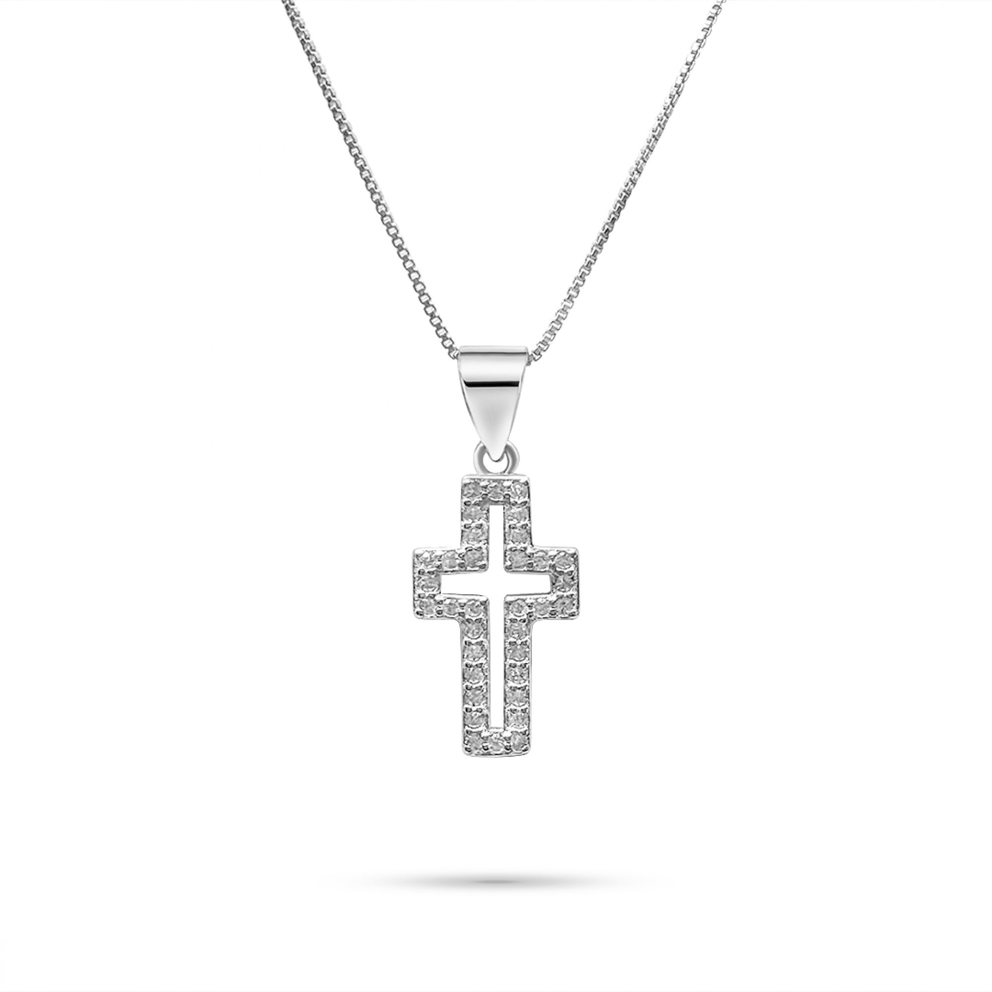 Σταυρός με ζιργκόν πέτρες