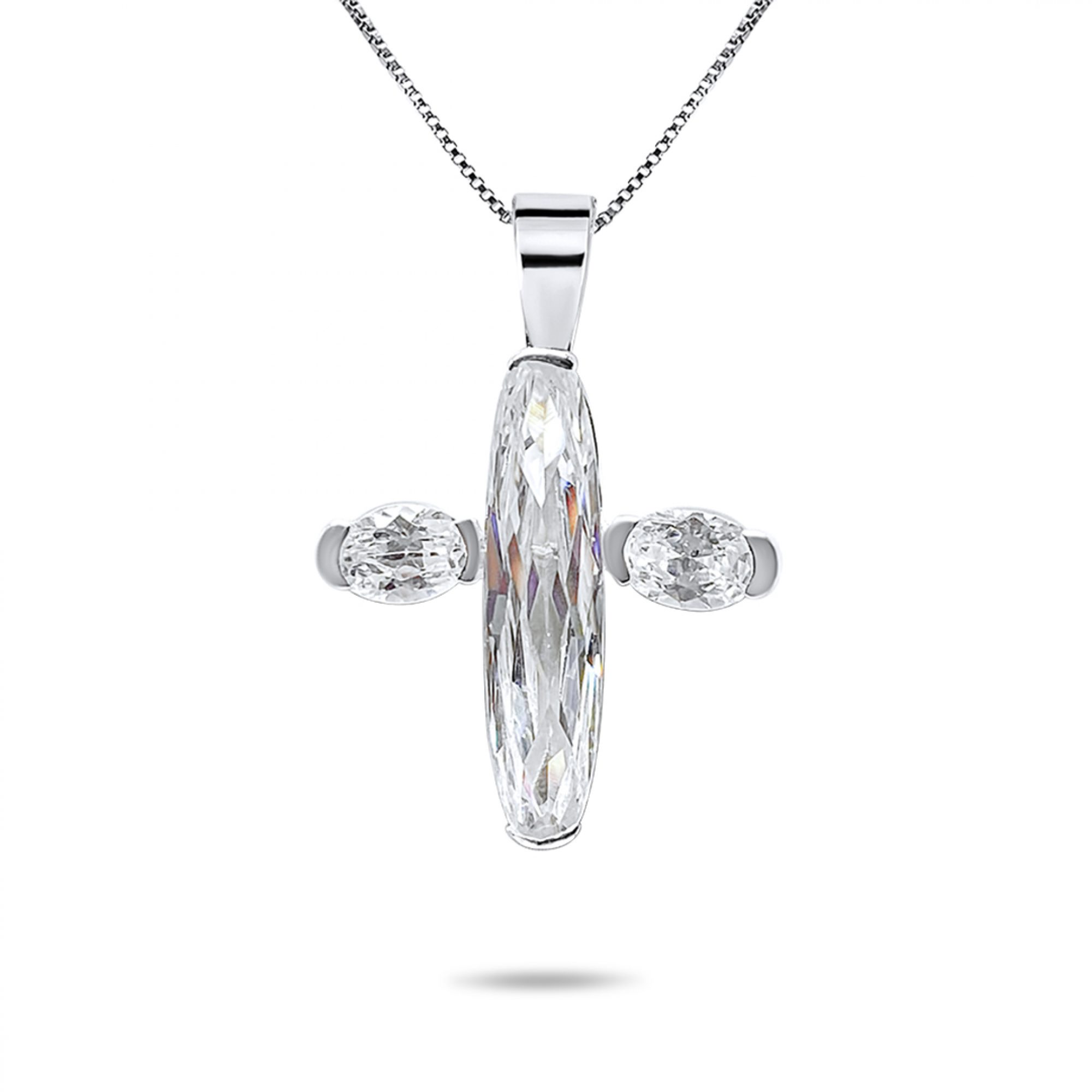 Σταυρός με ζιργκόν πέτρες