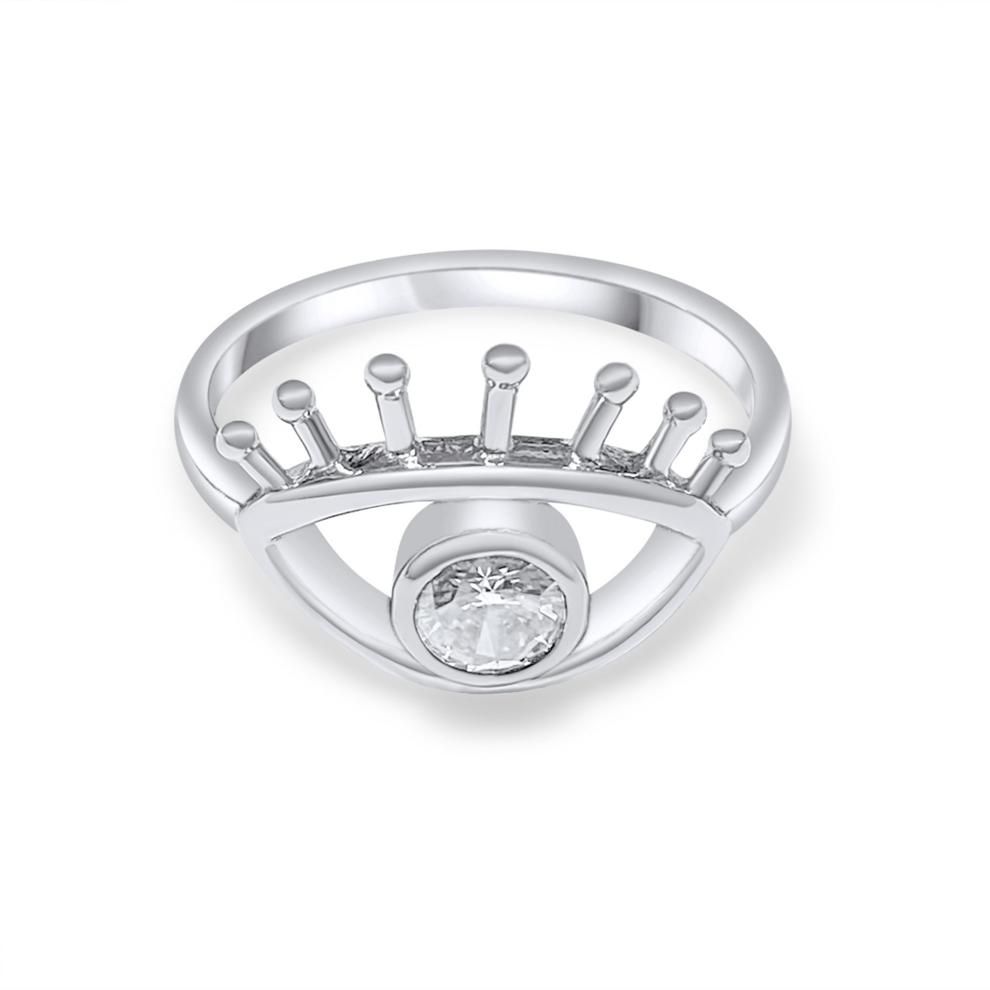 Δαχτυλίδι μάτι με πέτρα ζιργκόν