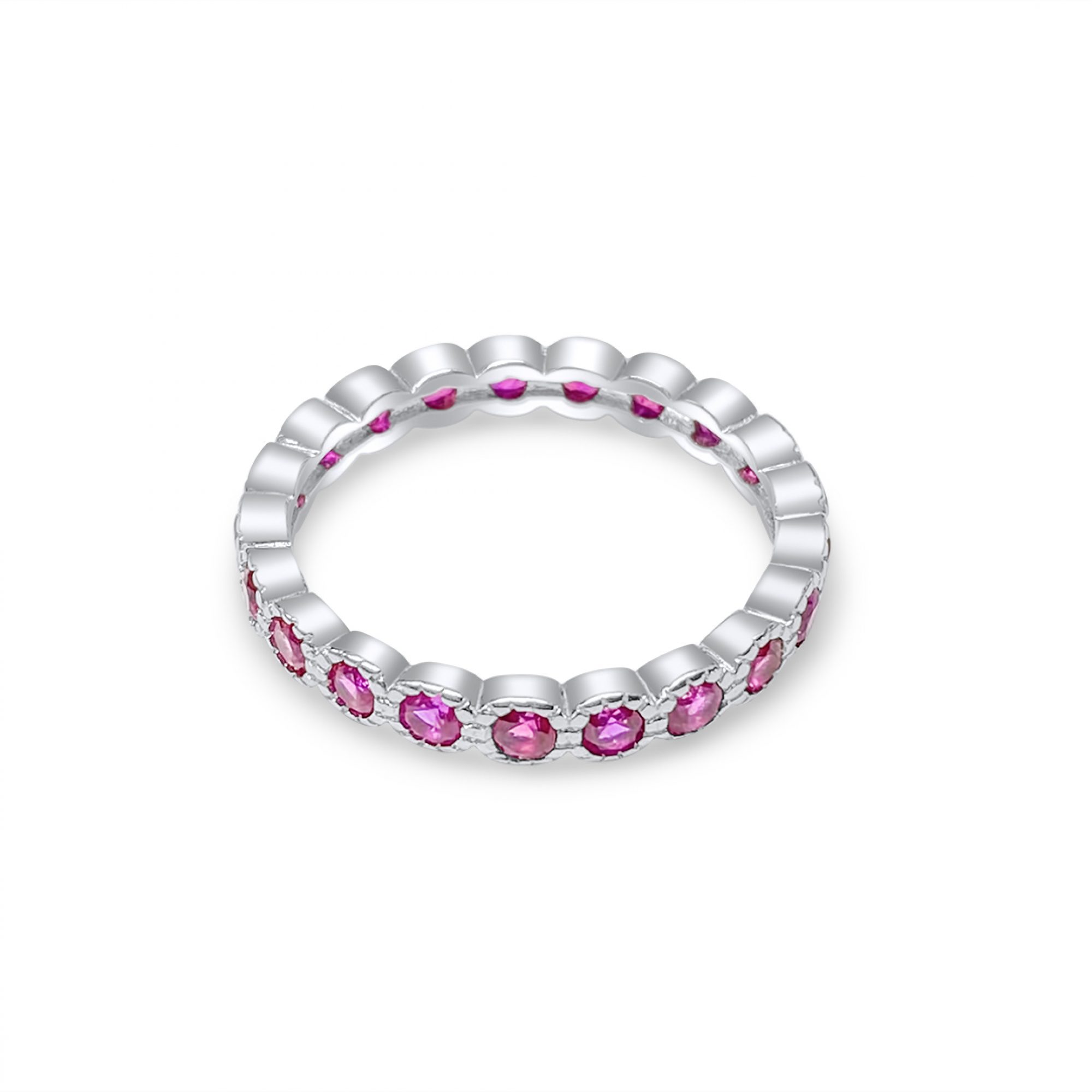 Ring with zircon stones