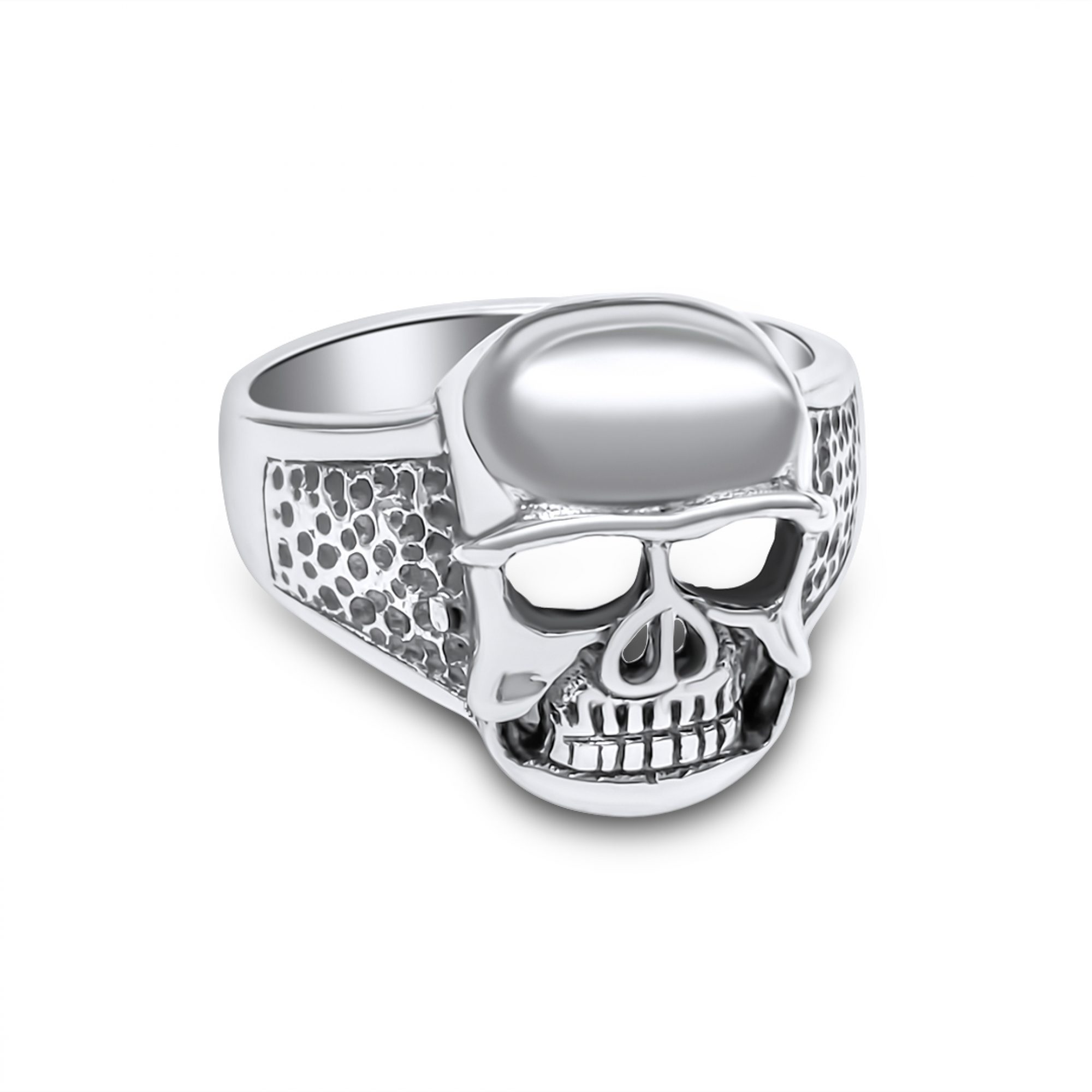 Silver skull ring