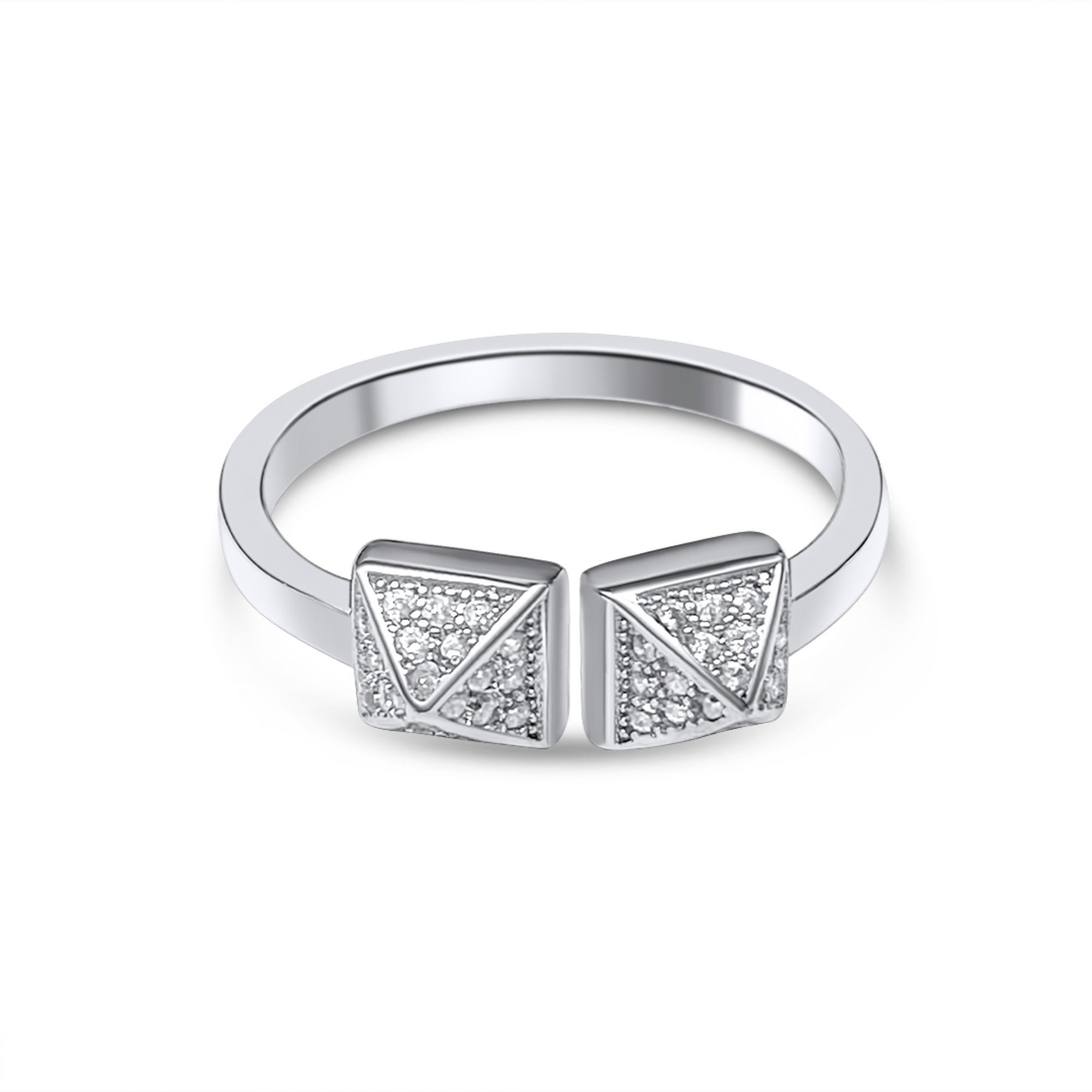 Ring with zircon stones