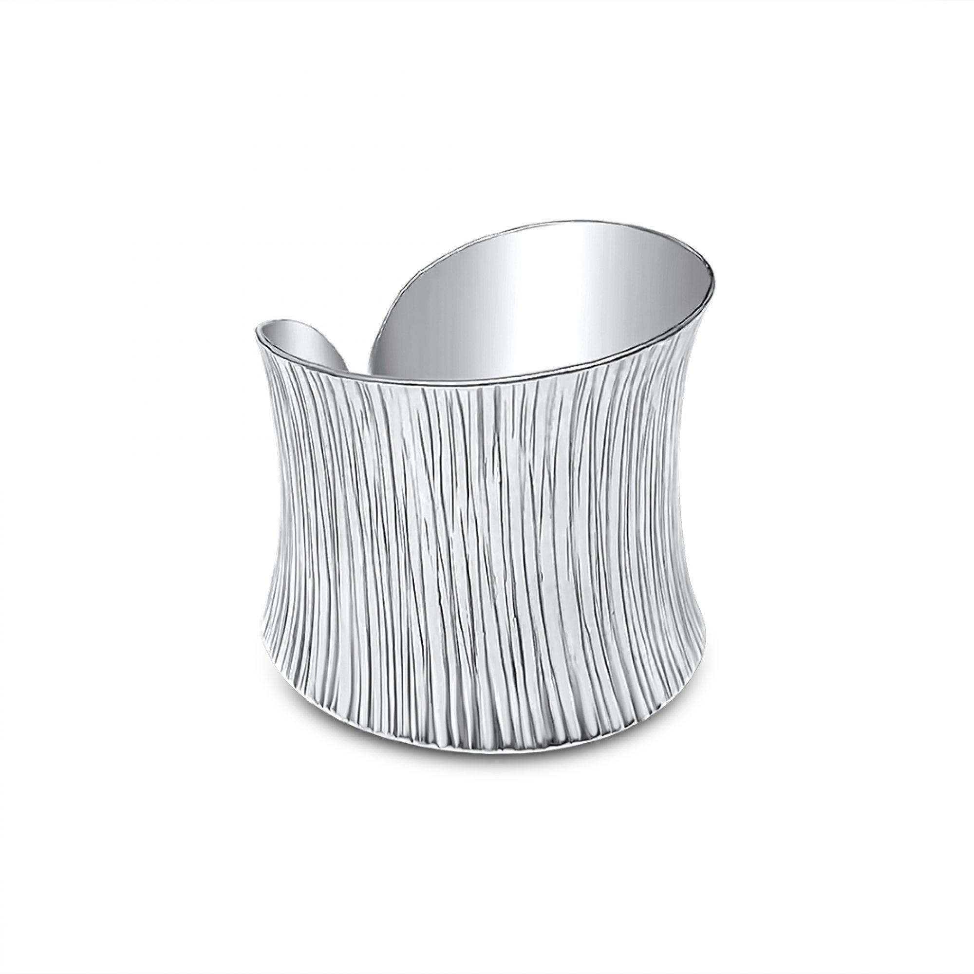 Silver polished ring