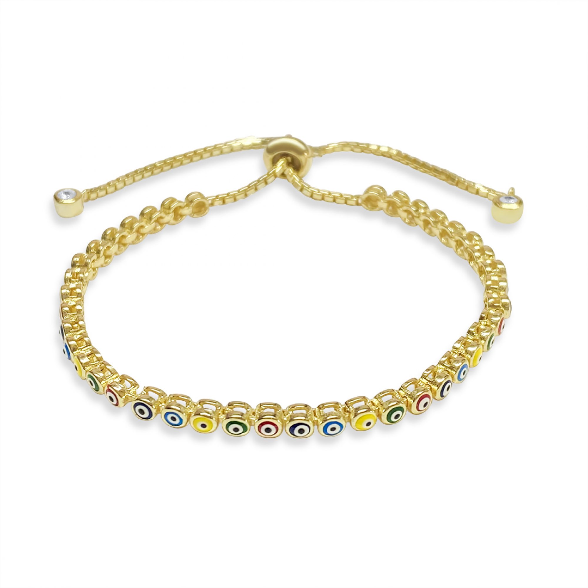 Gold plated eye bracelet 