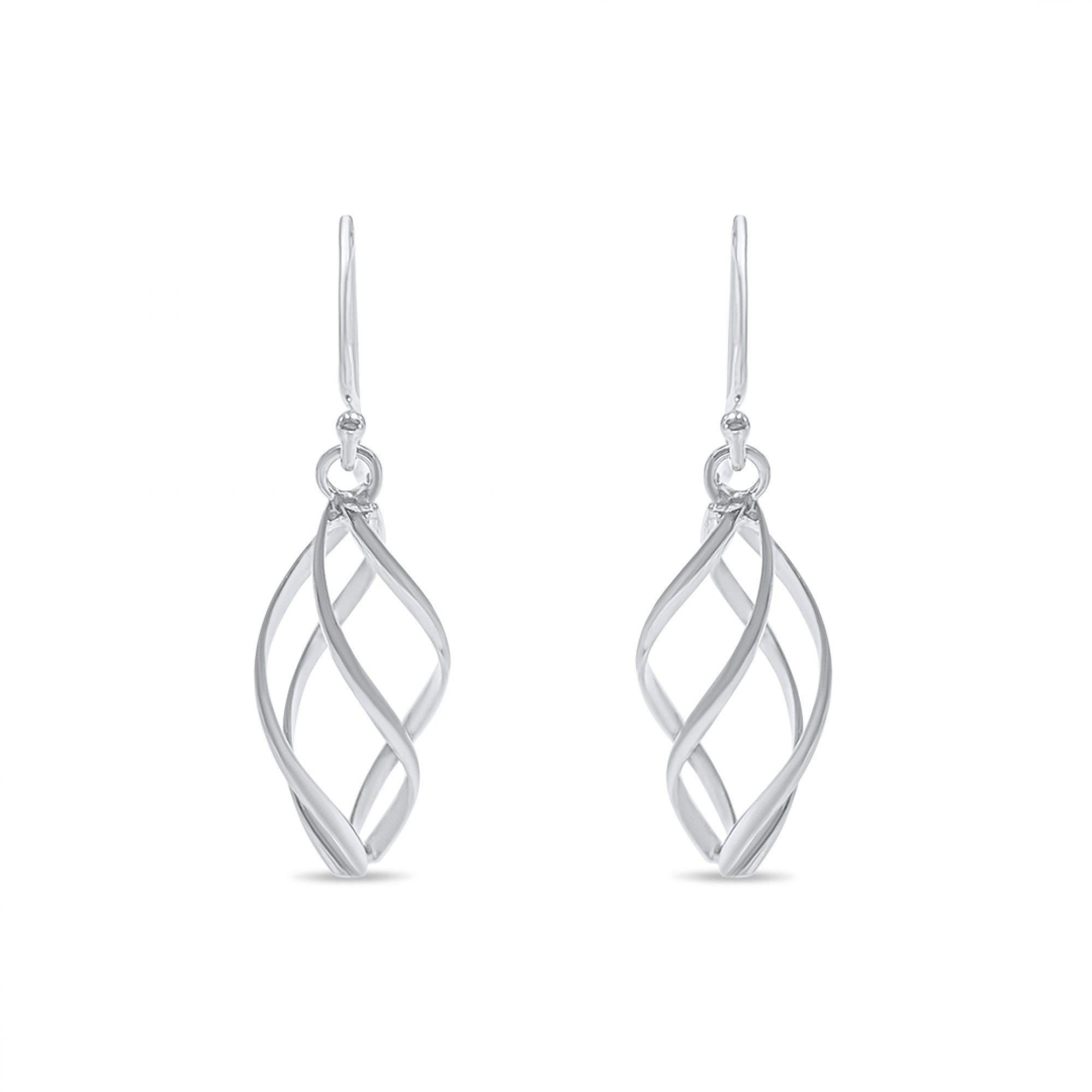 Silver dangle earrings