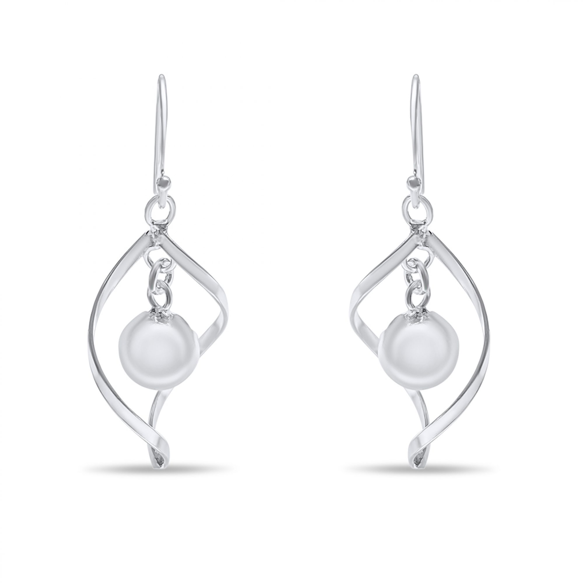 Silver dangle earrings