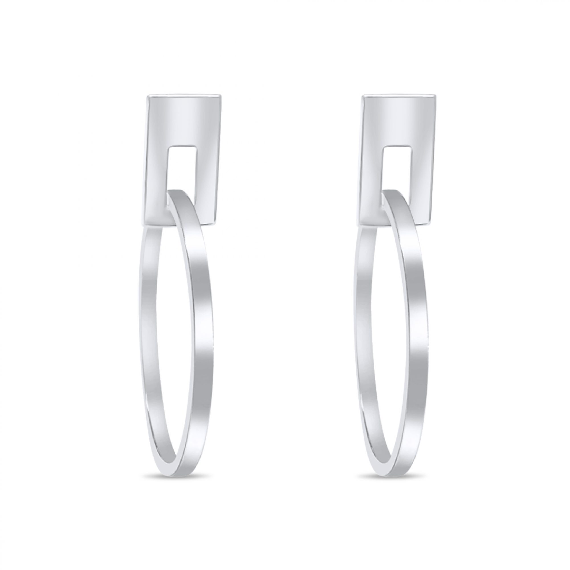 Silver dangle earrings