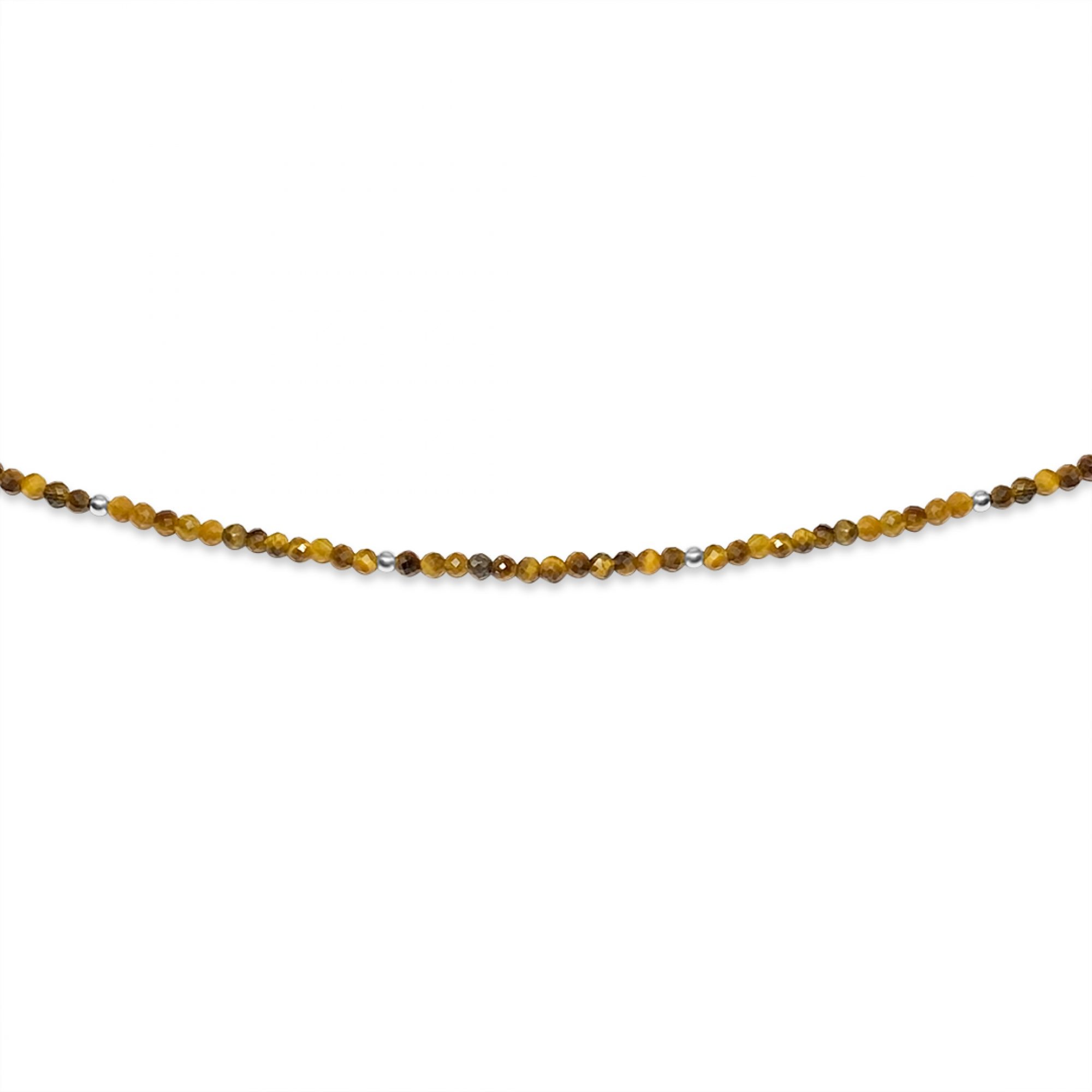 Anklet with eye of the tiger beads