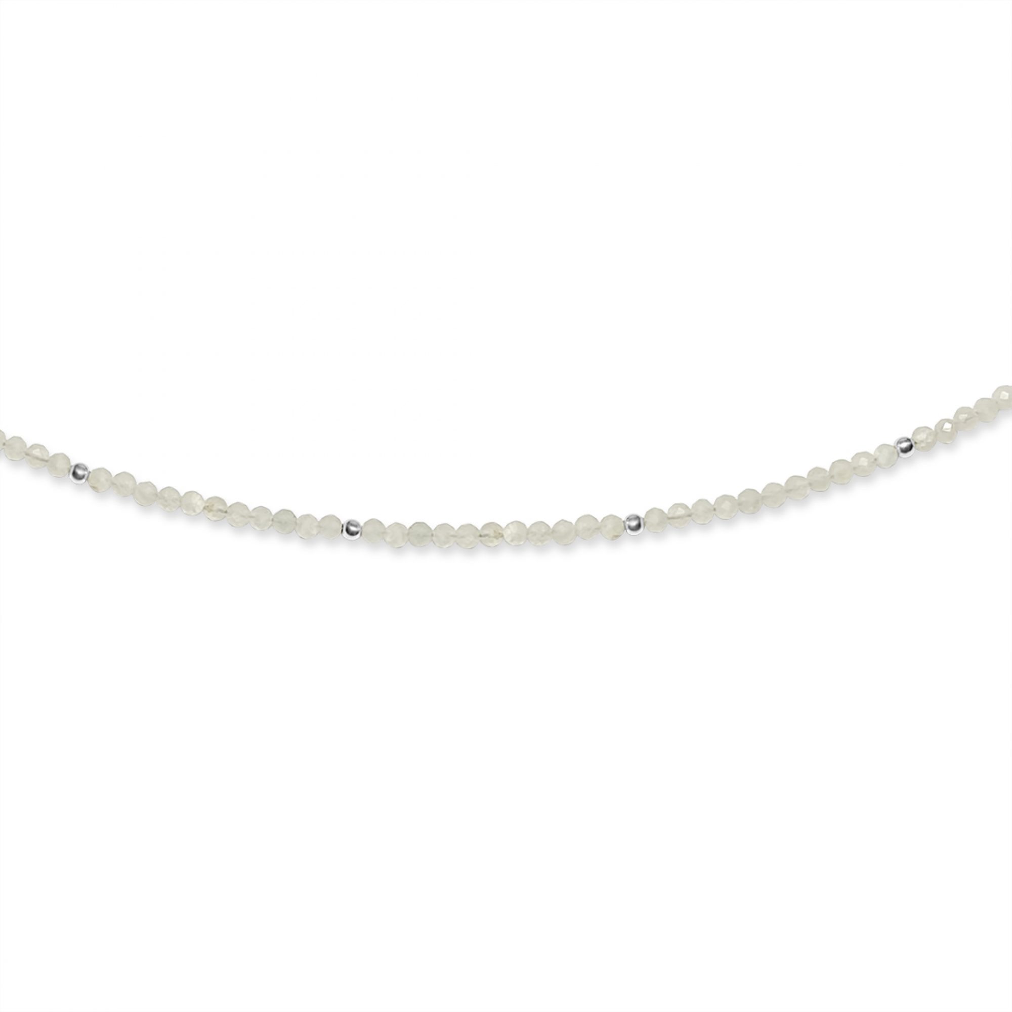 Anklet with moonstone beads