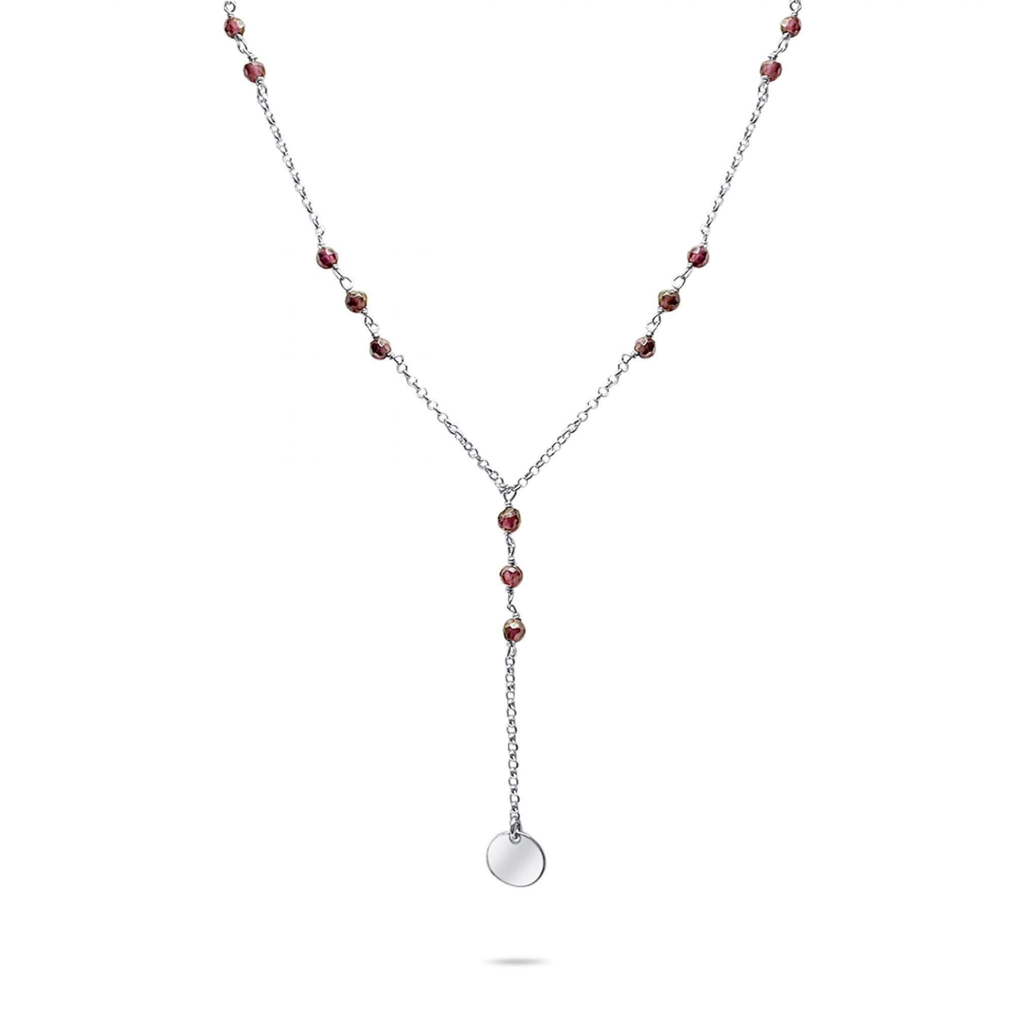 Y-style necklace with beads