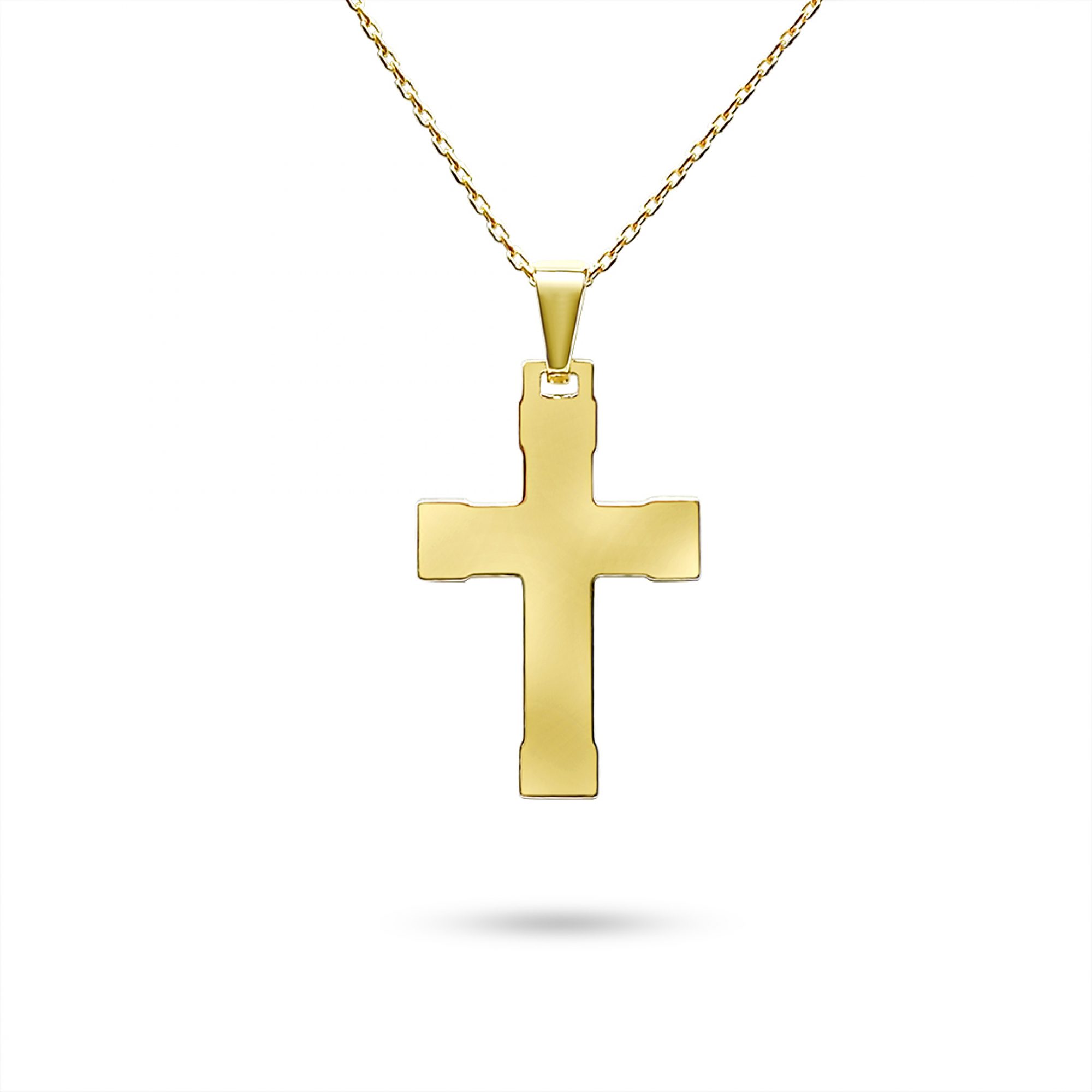 Gold plated cross necklace 