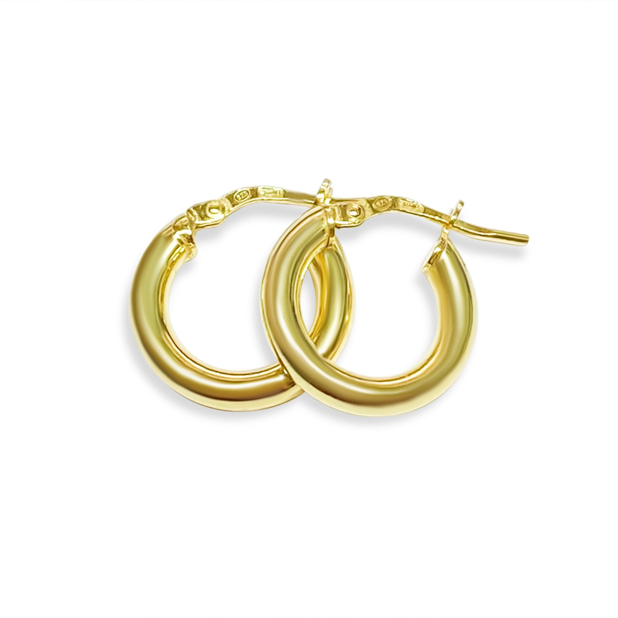 Gold plated hoops (16mm)