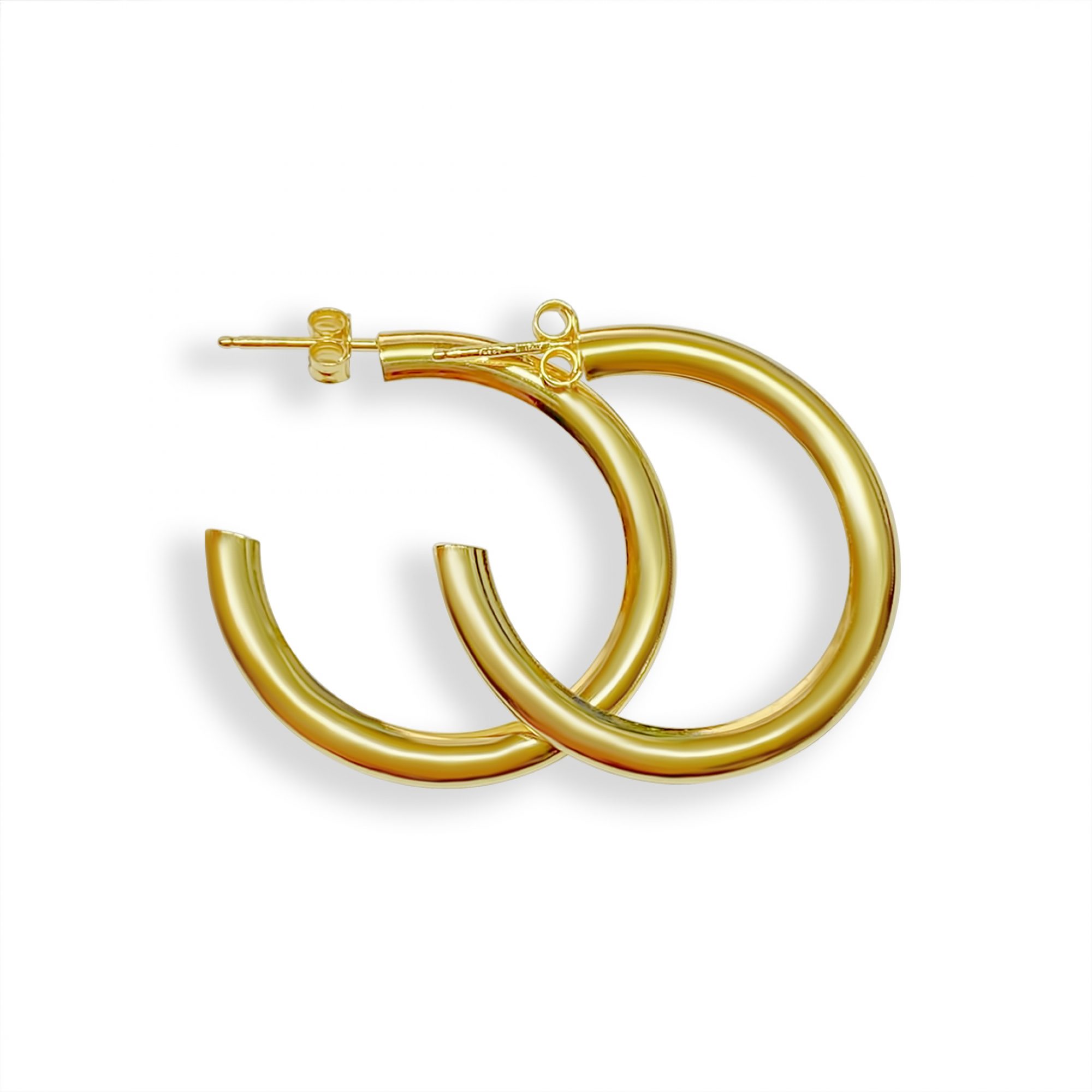 Gold plated hoops (30mm)