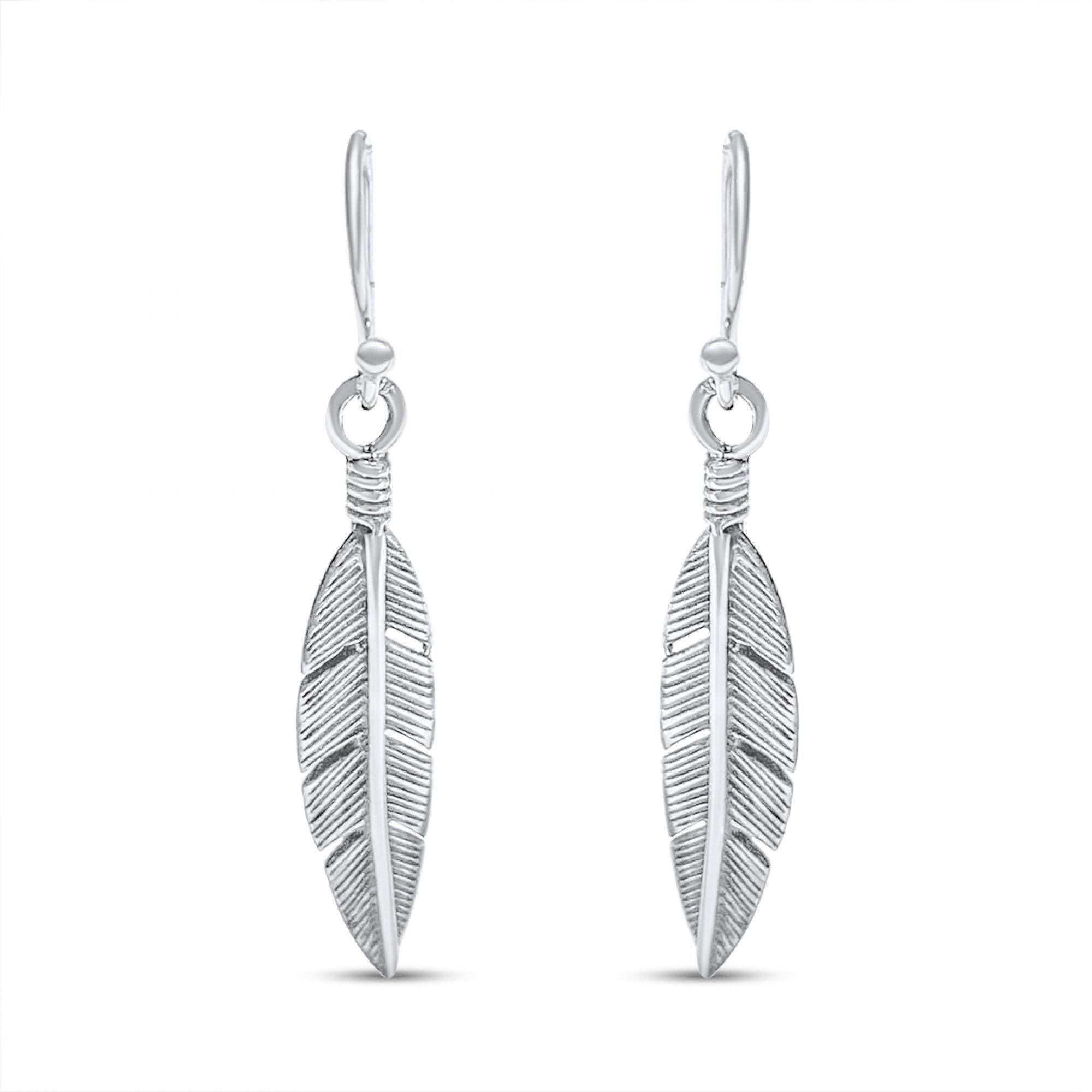 Feather earrings