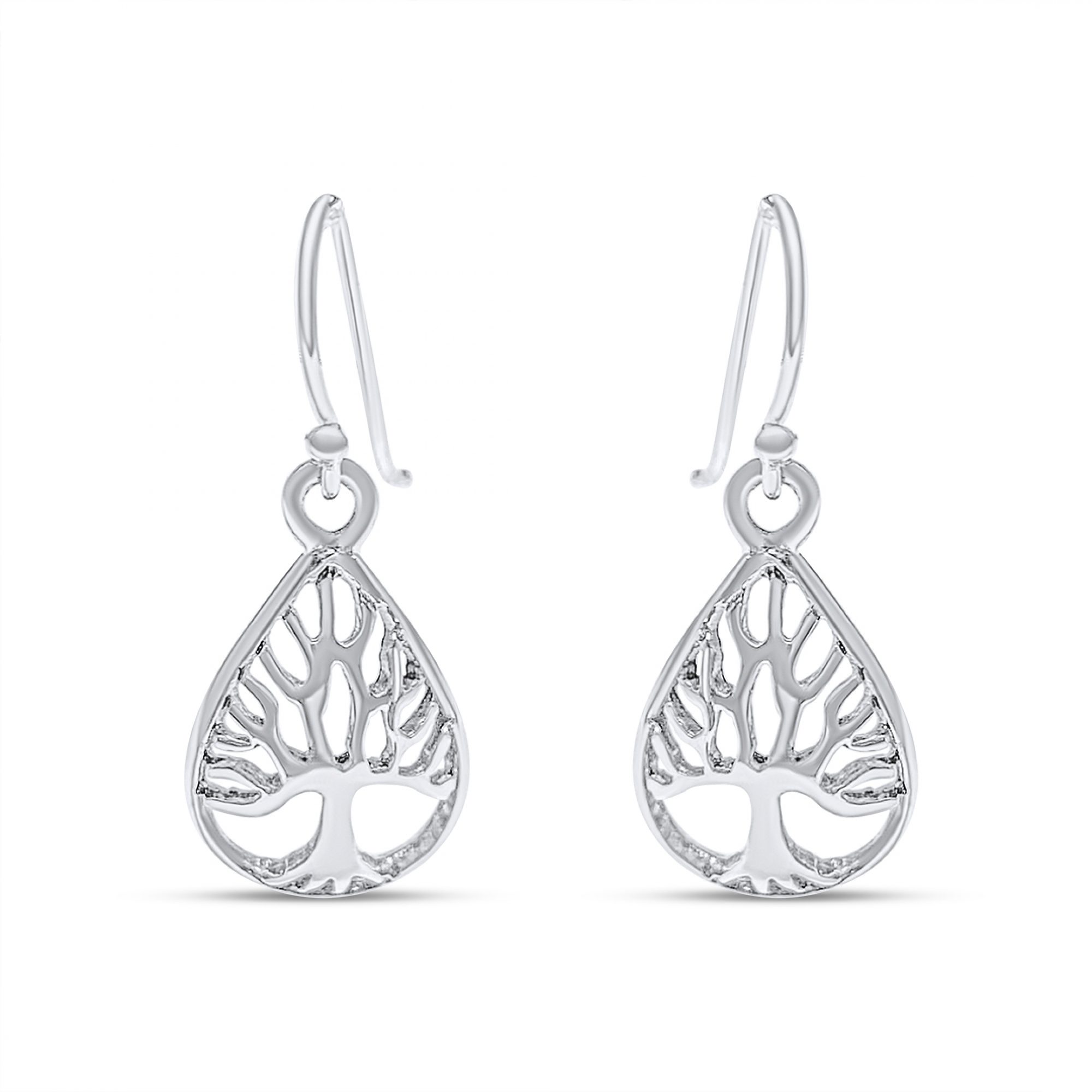 Silver Tree of life earrings