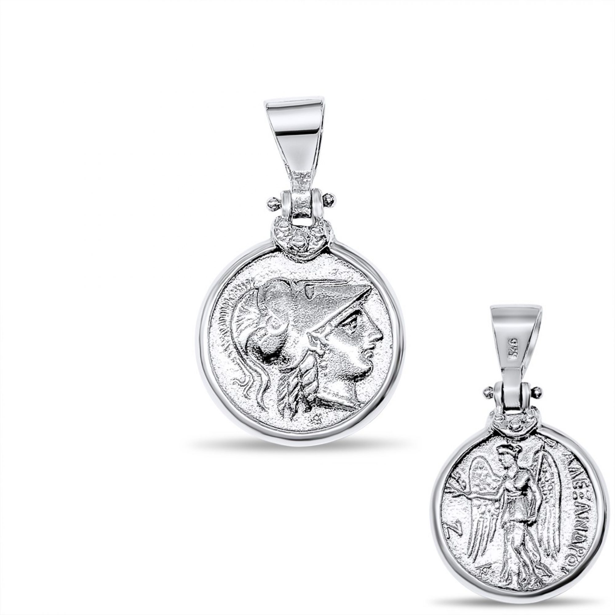 Κρεμαστό διπλής όψης με τη θεά Αθηνά και τη θεά Νίκη