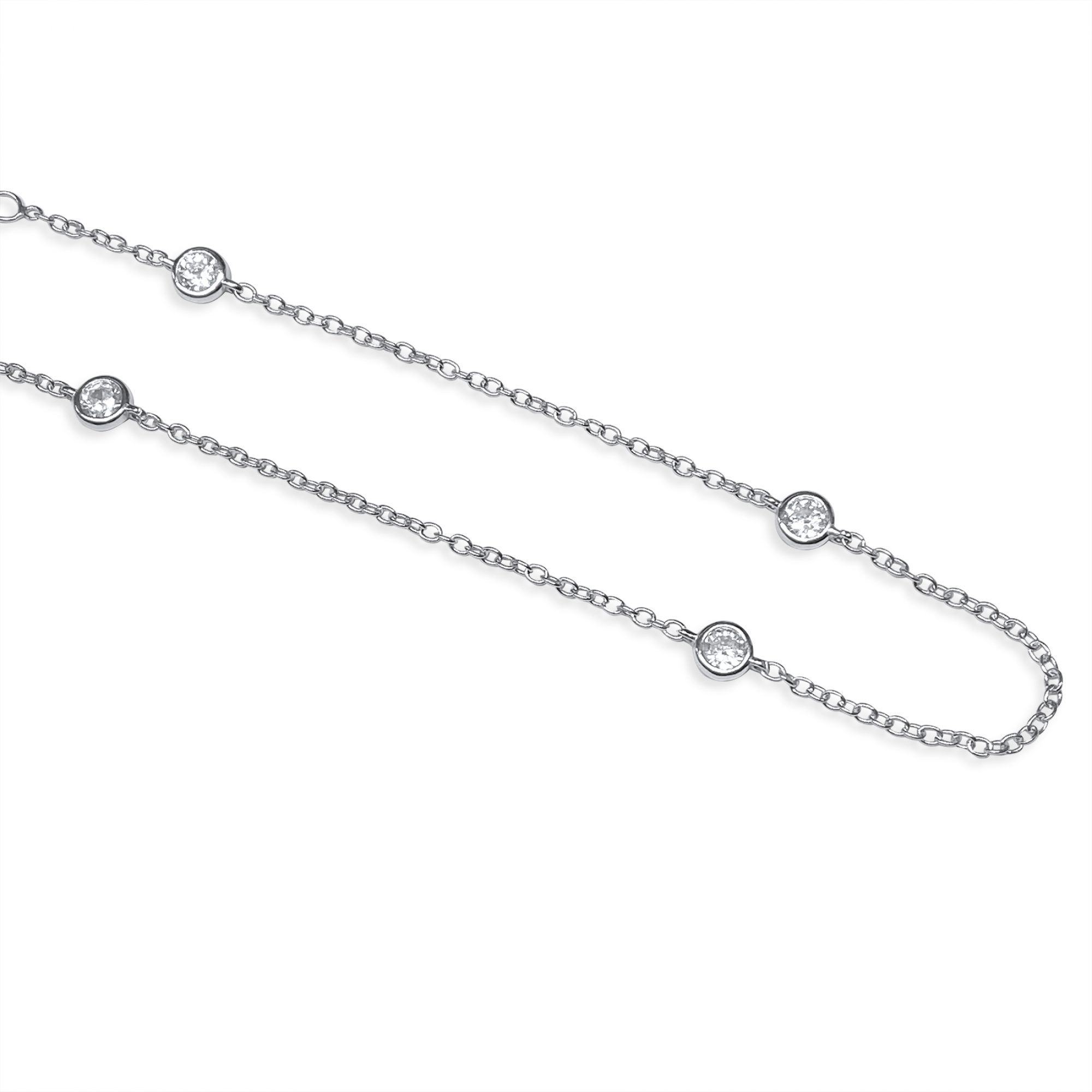 Anklet with zircon stones