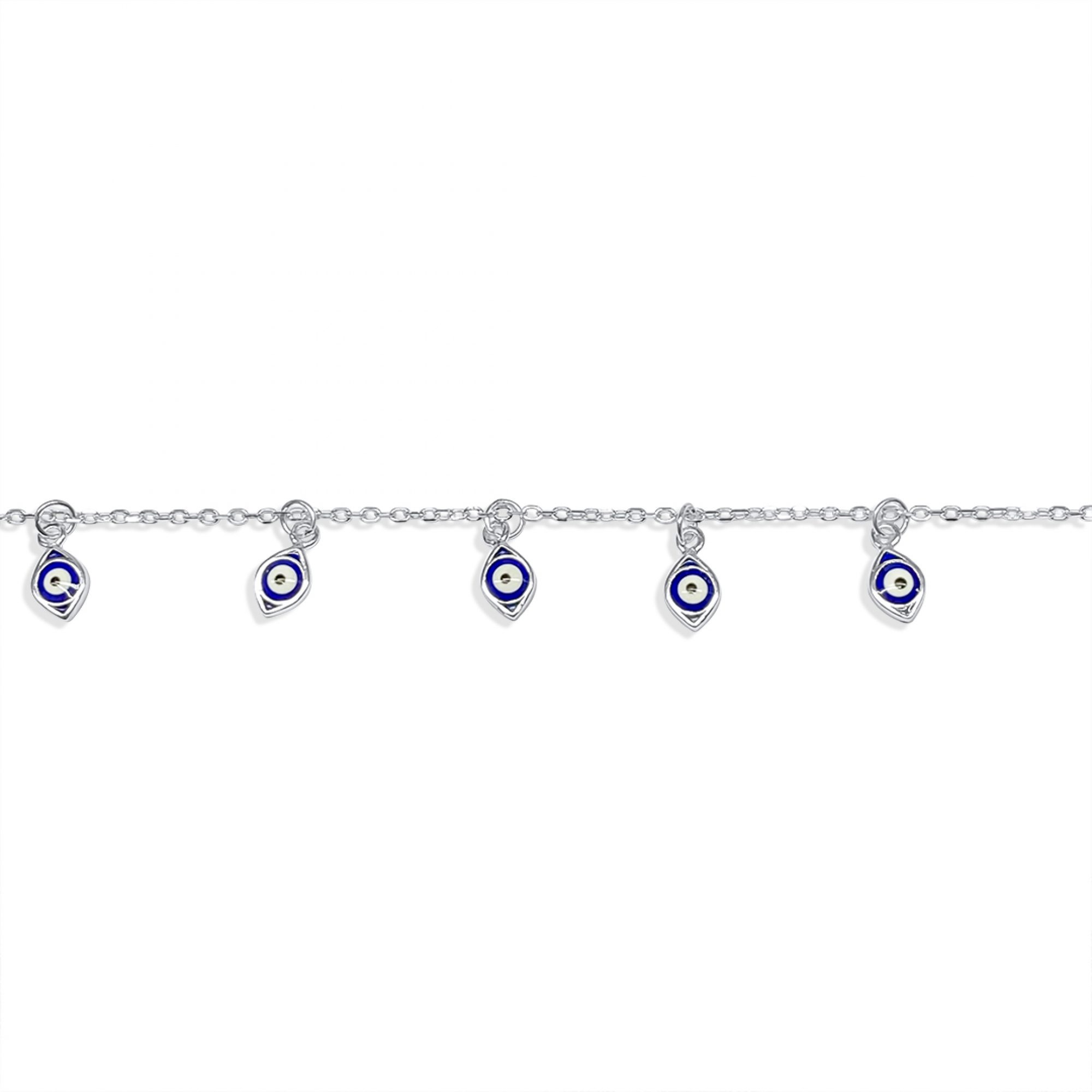 Anklet with eye dangles