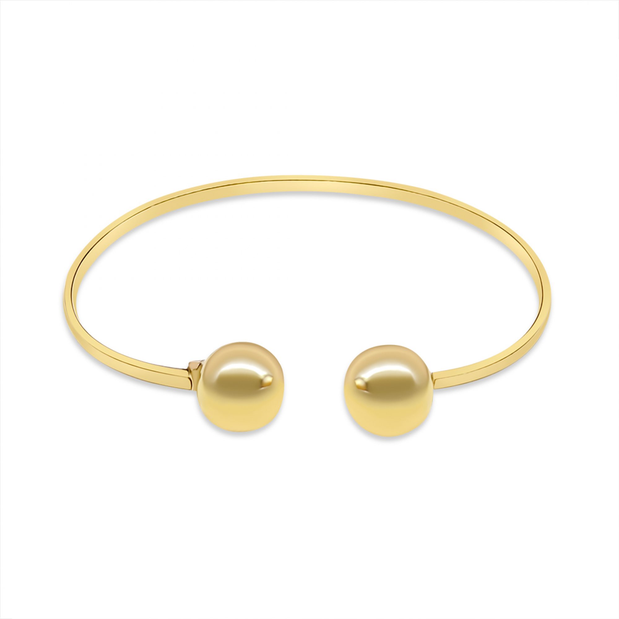 Gold plated bangle bracelet