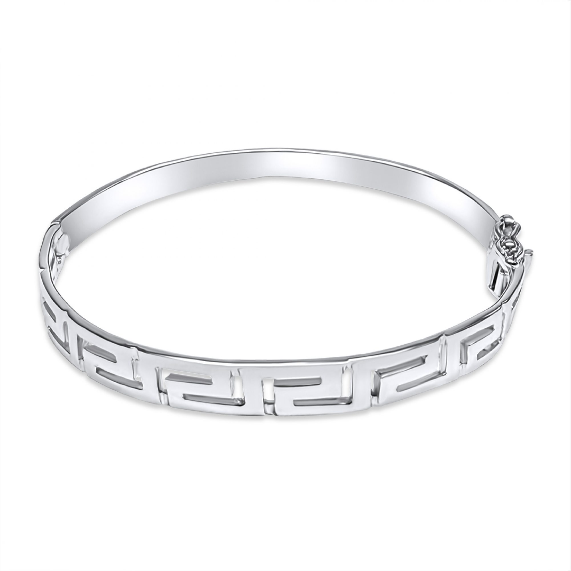 Meander bangle bracelet