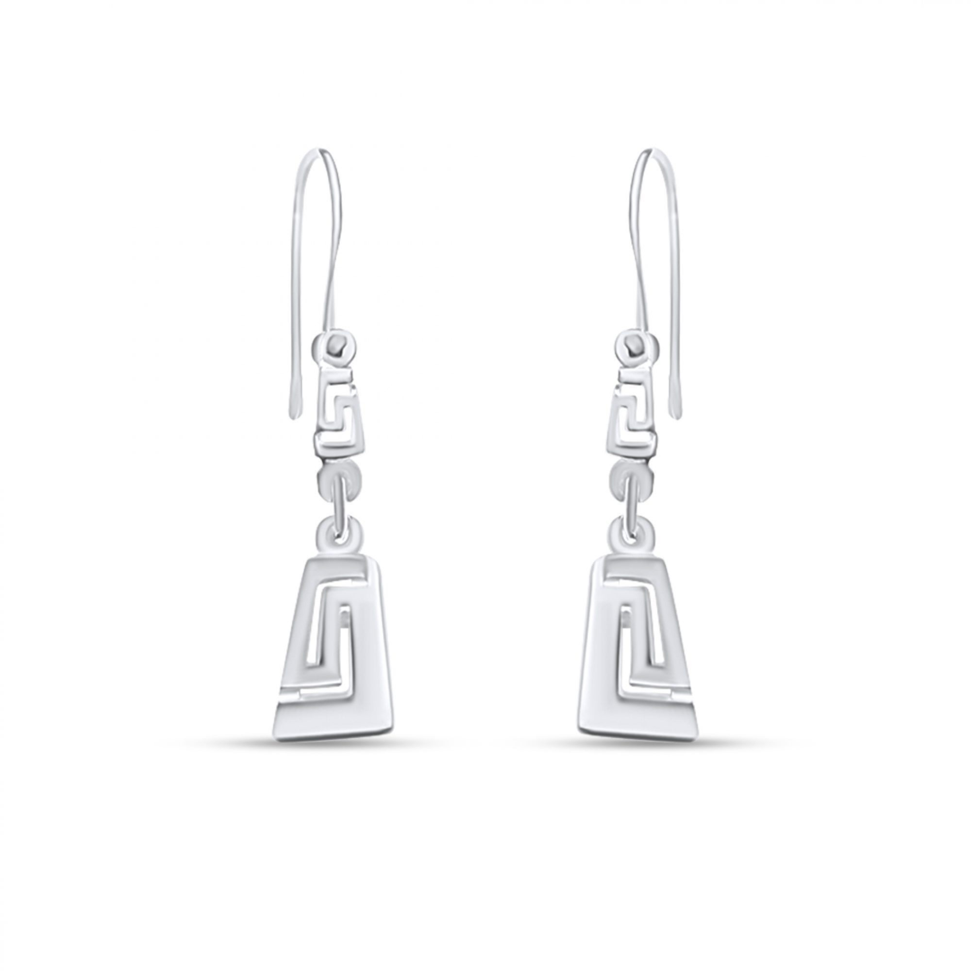 Σκουλαρίκια κρεμαστά μαίανδρος 