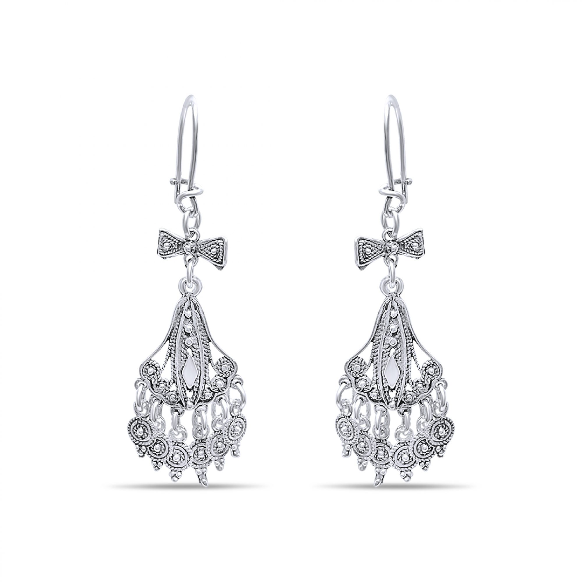 Filigree dangle earrings