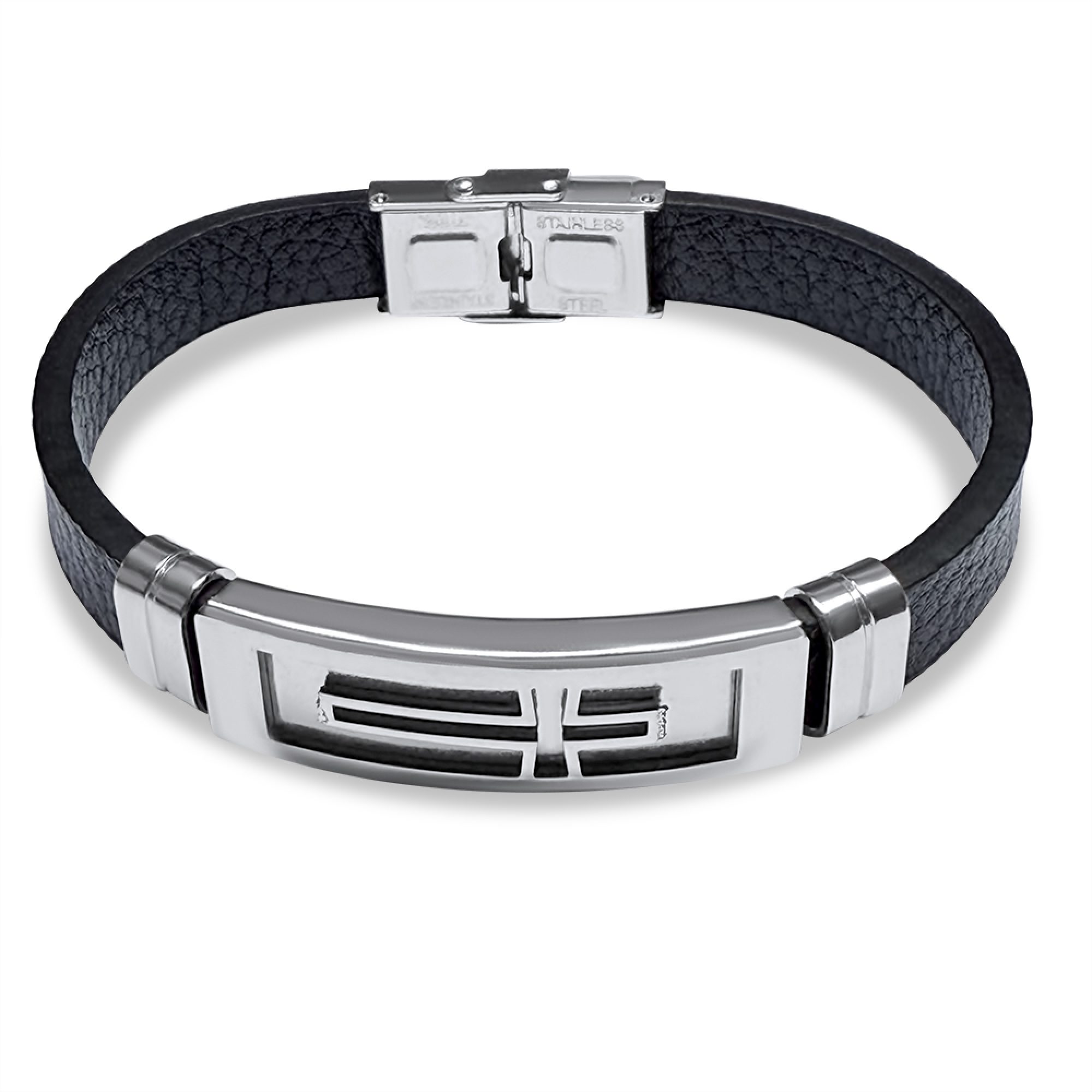 Χειροπέδα από δέρμα και ατσάλι