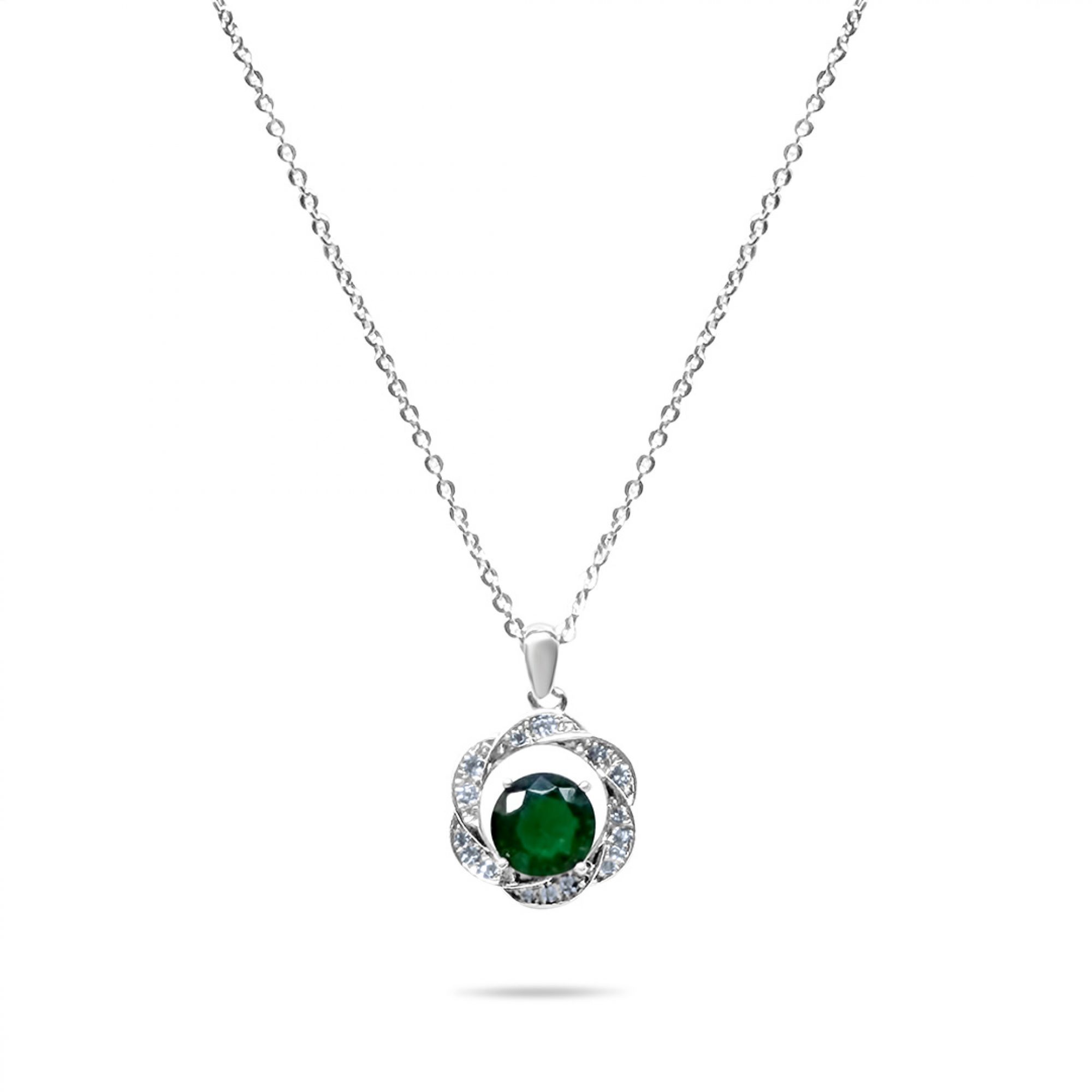 Κολιέ στεφάνι με πέτρα