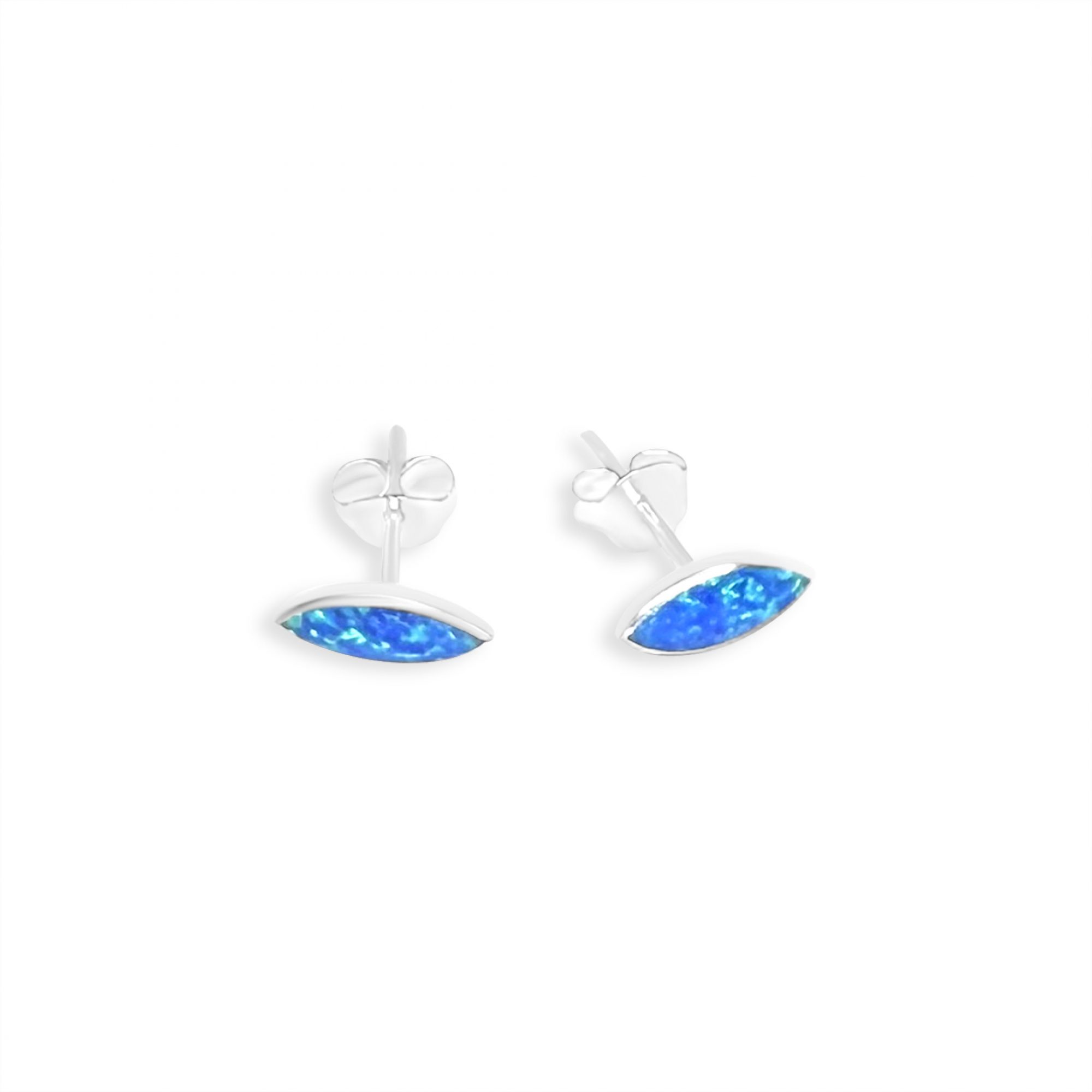 Σκουλαρίκια καρφωτά με πέτρες όπαλ