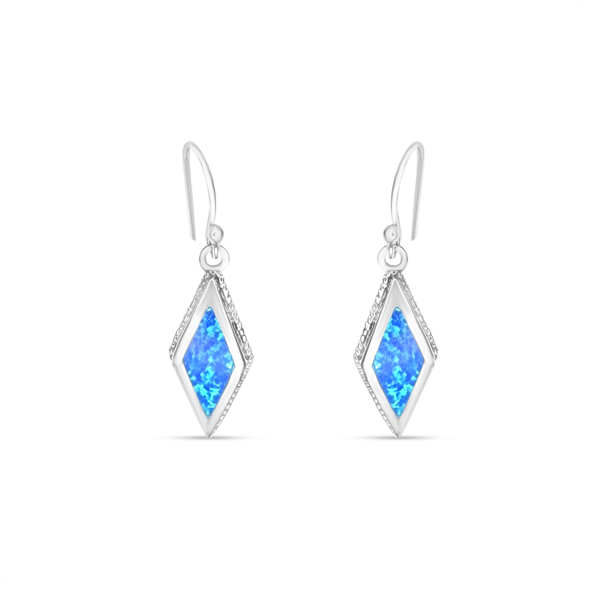 Dangle opal earrings
