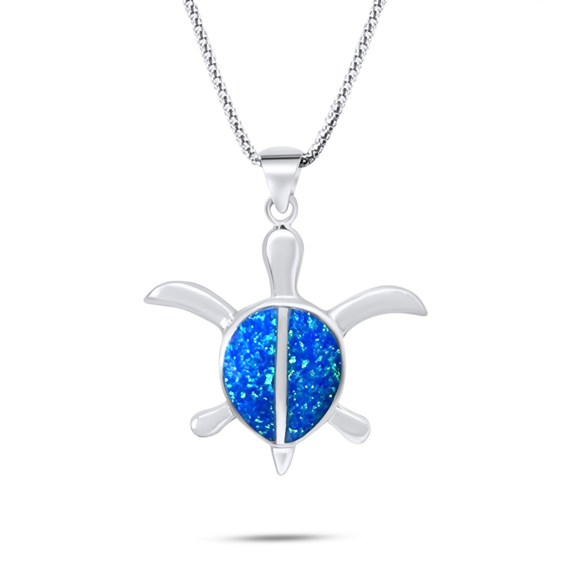 Κολιέ χελώνα με πέτρες όπαλ