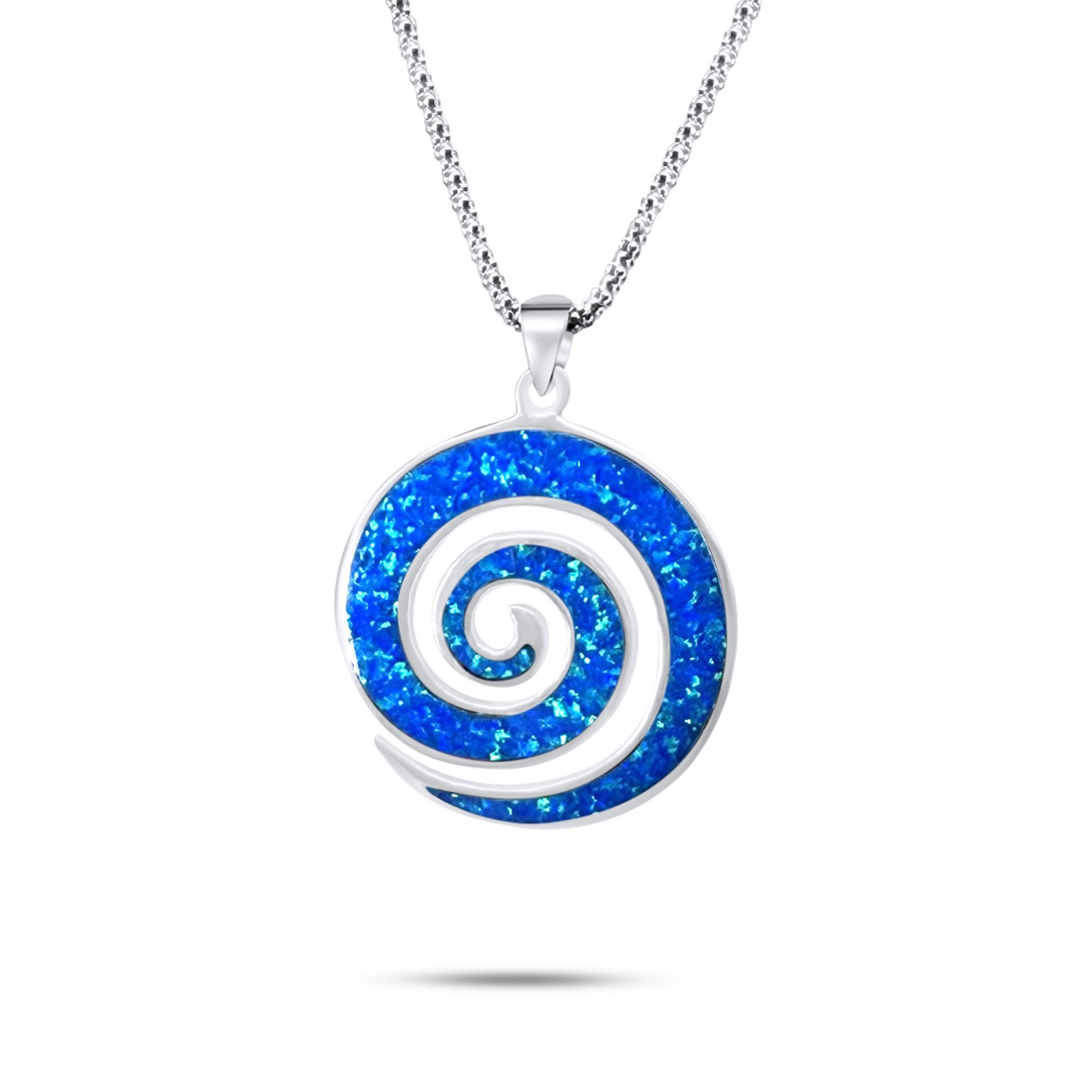 Κολιέ σπείρα με πέτρες όπαλ