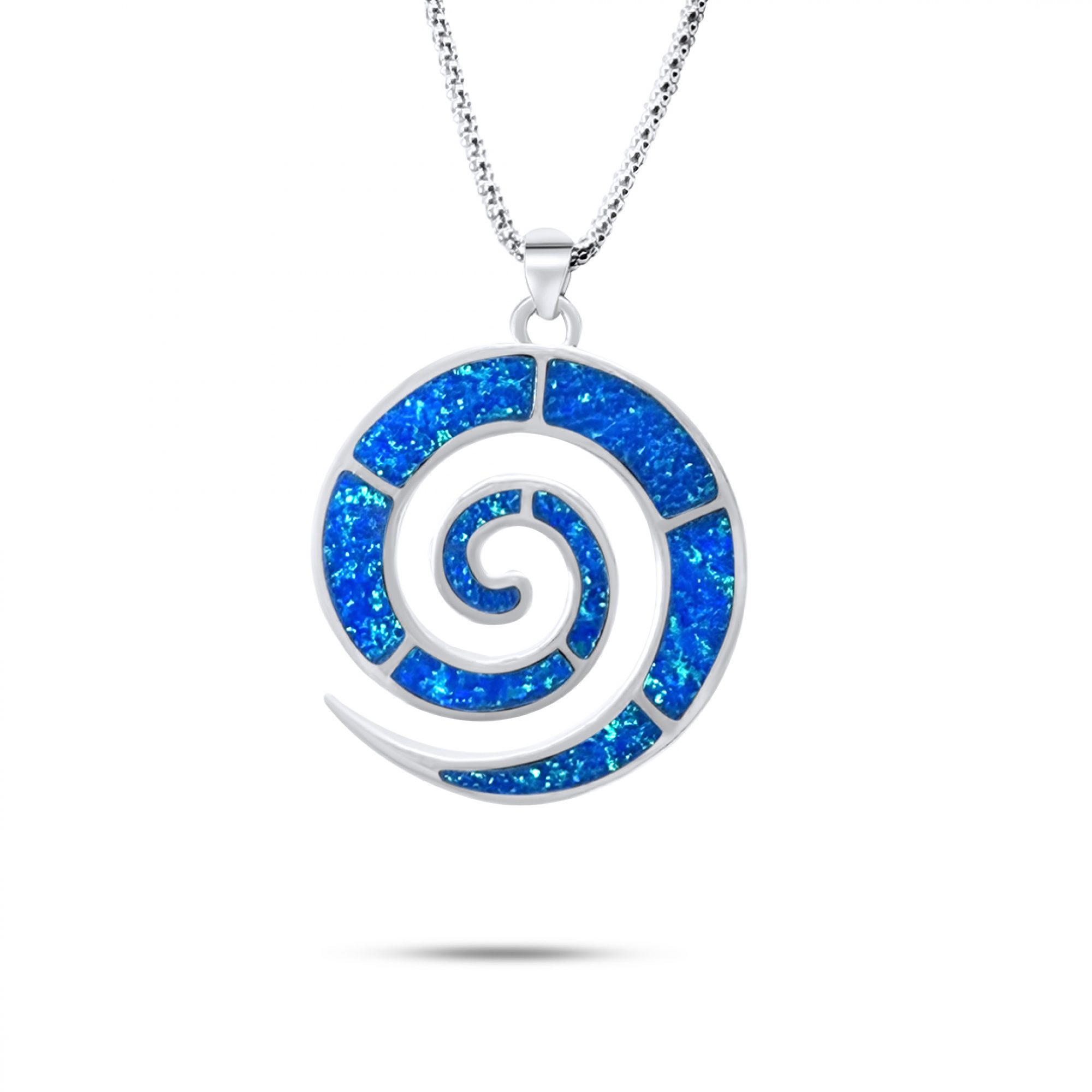 Κολιέ σπείρα με πέτρες όπαλ