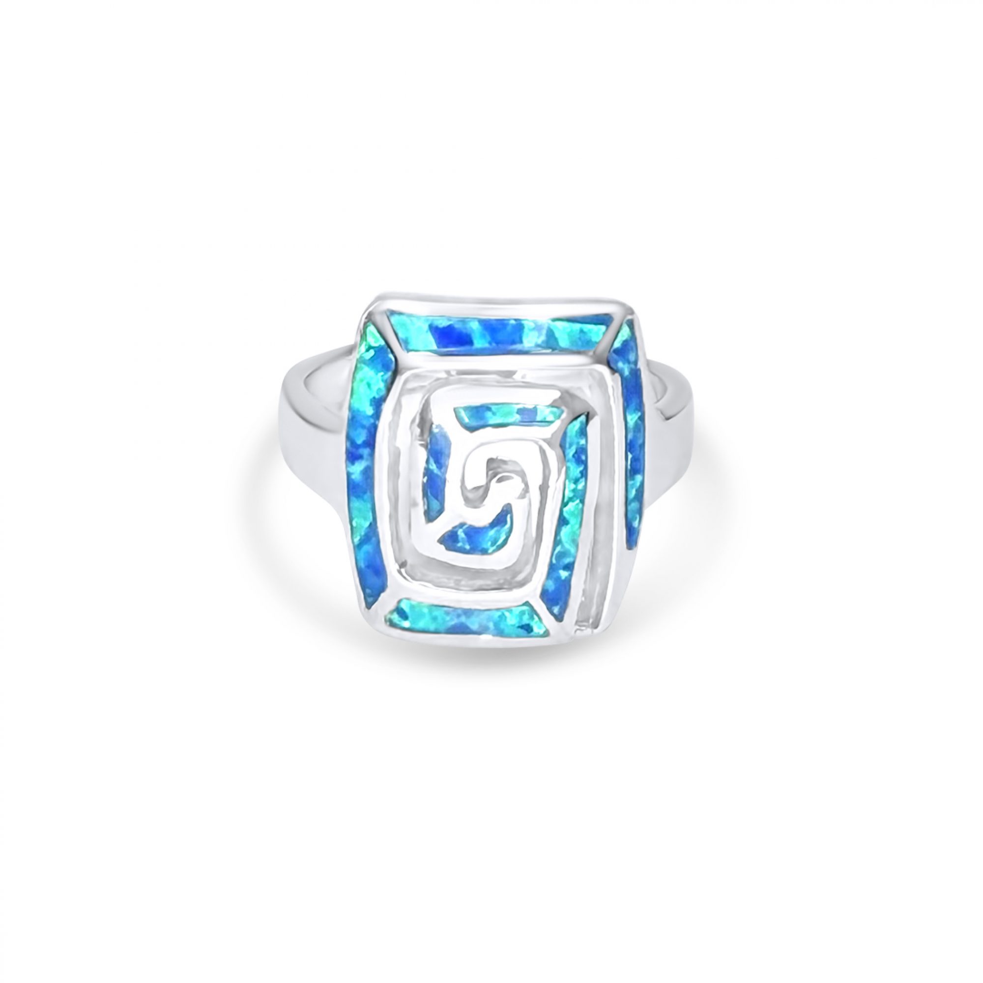 Δαχτυλίδι με πέτρες όπαλ και μαίανδρο