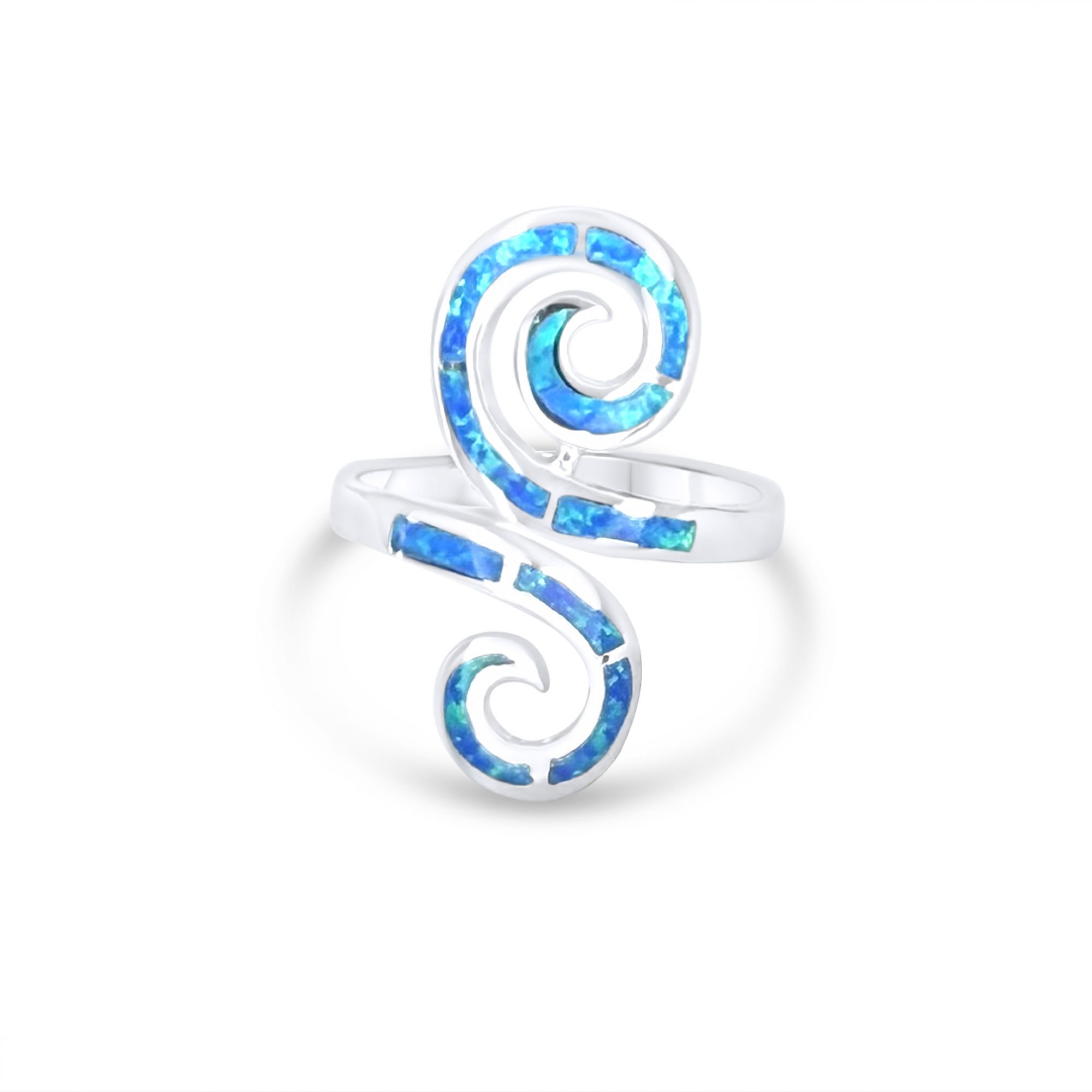 Δαχτυλίδι με πέτρες όπαλ και μαίανδρο