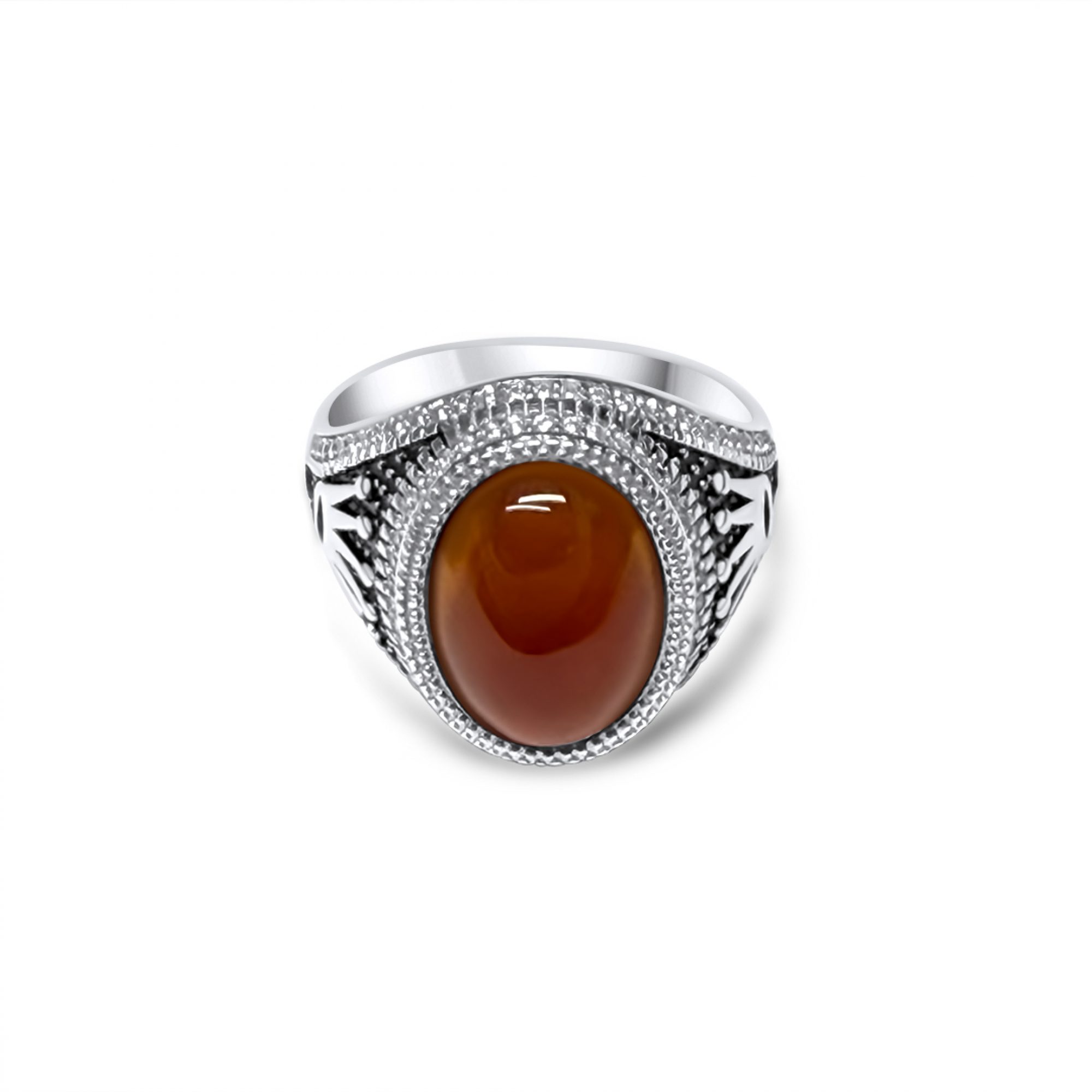 Δαχτυλίδι με πέτρα κορνεόλη