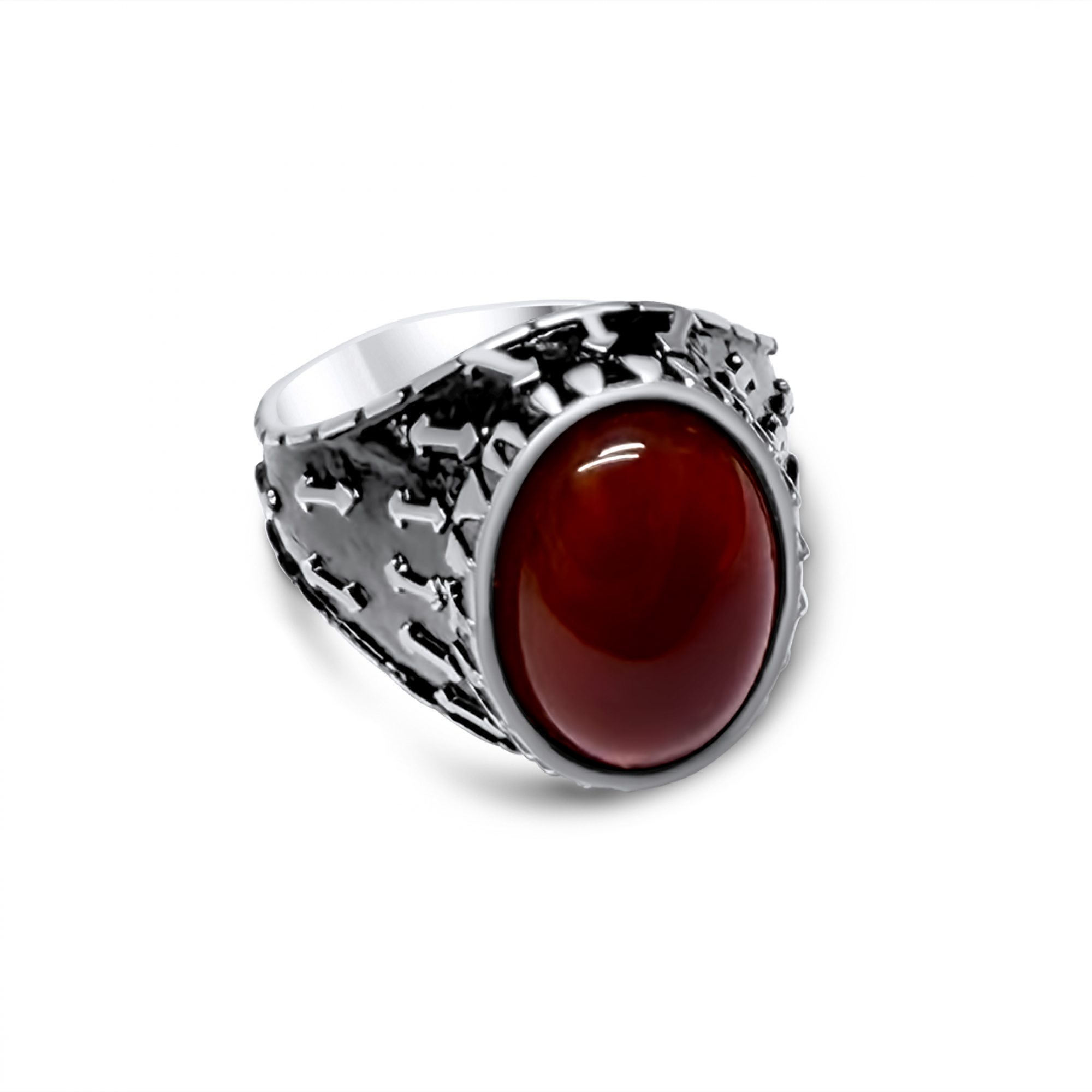 Δαχτυλίδι με πέτρα κορνεόλη