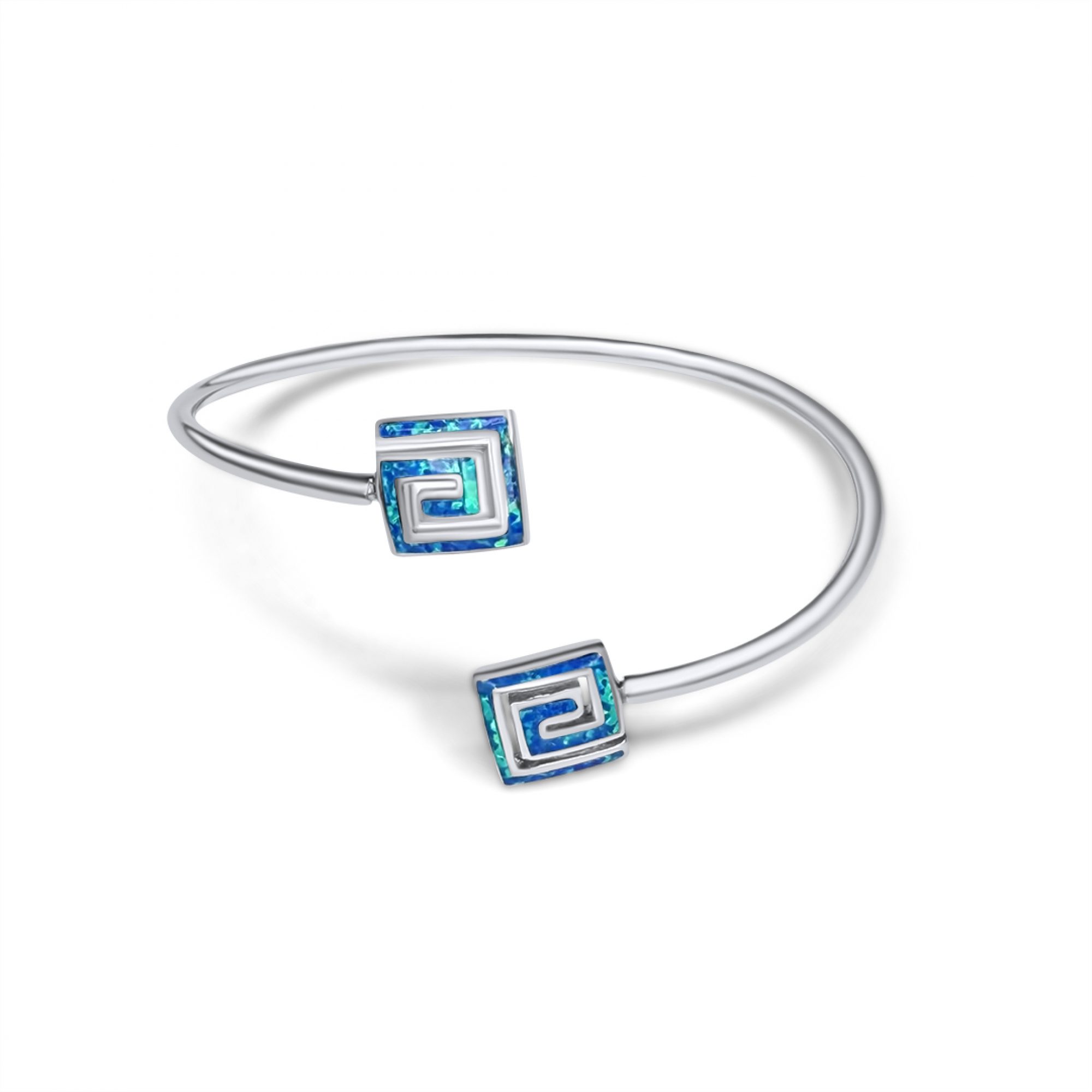 Βραχιόλι κύκλος μαίανδρος με πέτρες όπαλ