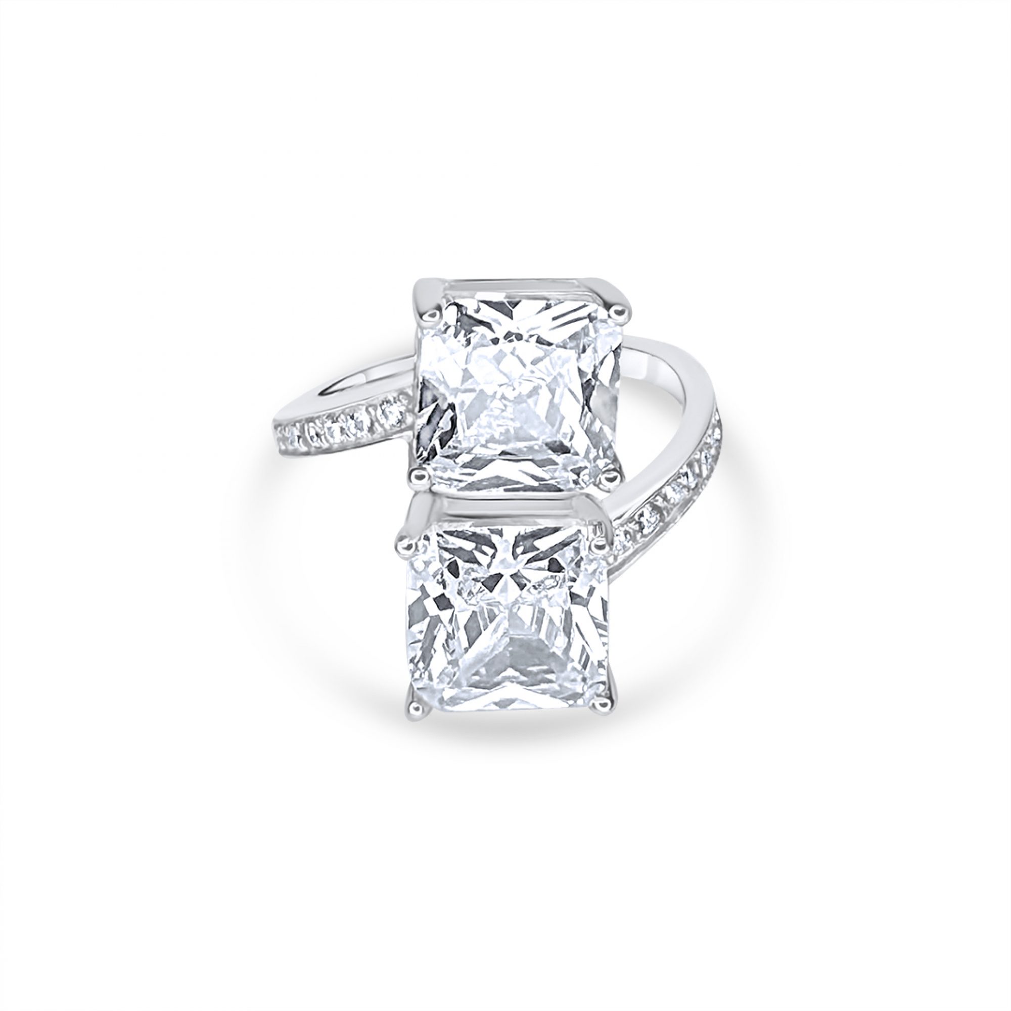 Δαχτυλίδι με πέτρες ζιργκόν