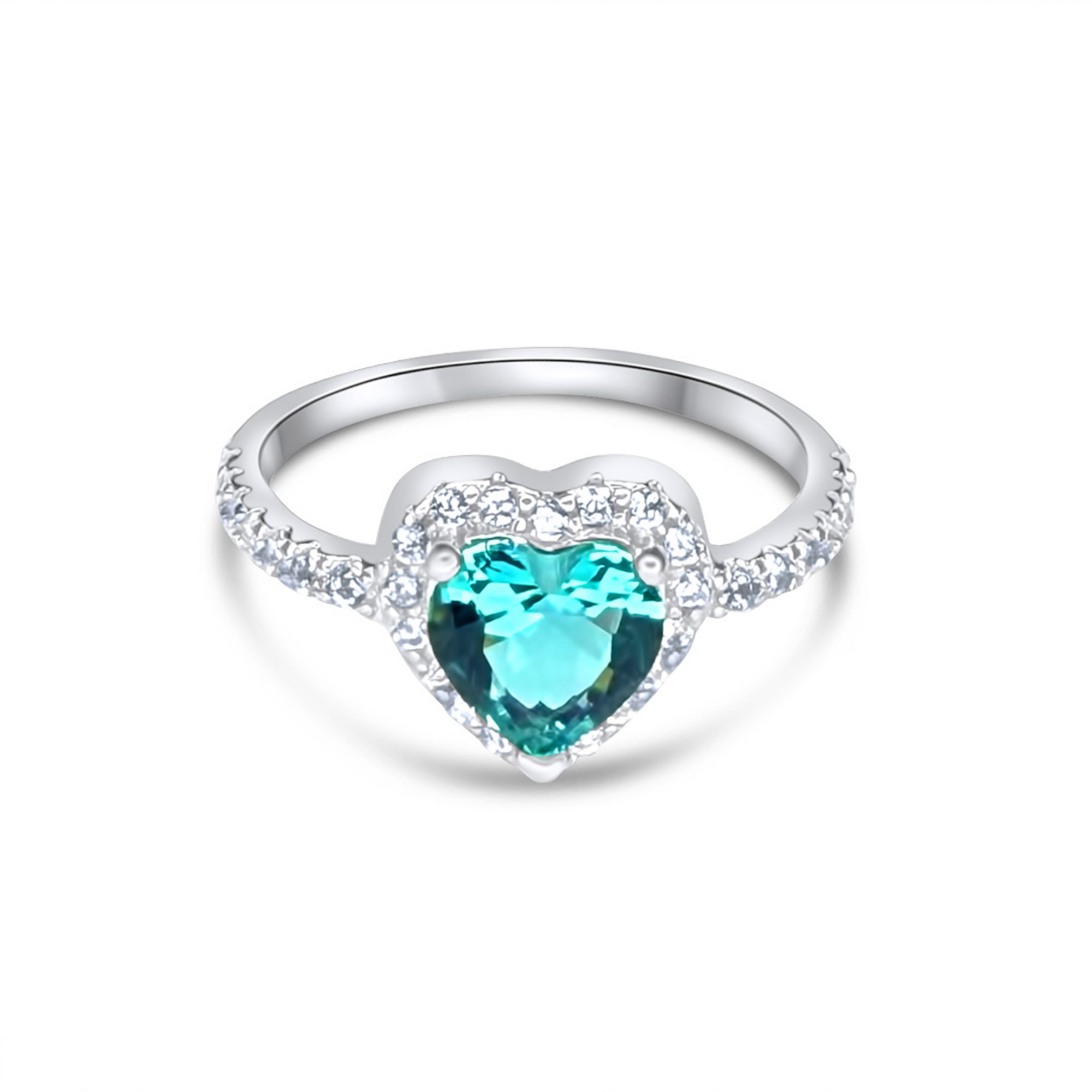 Δαχτυλίδι με πέτρες ζιργκόν και άκουα μαρίν