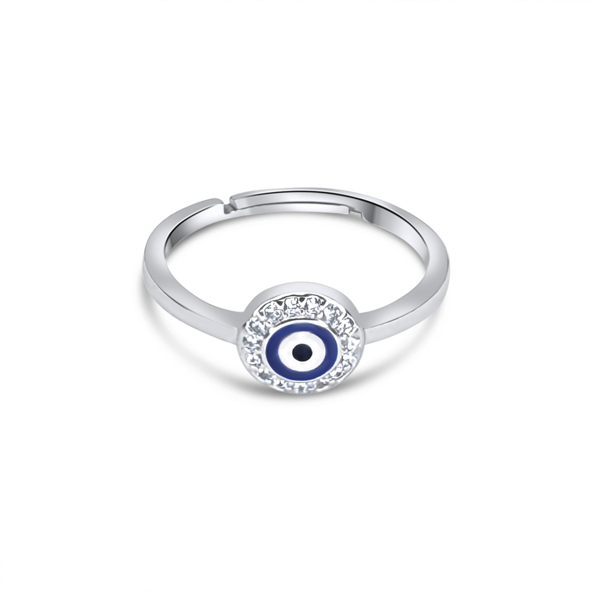 Δαχτυλίδι μάτι με πέτρες ζιργκόν