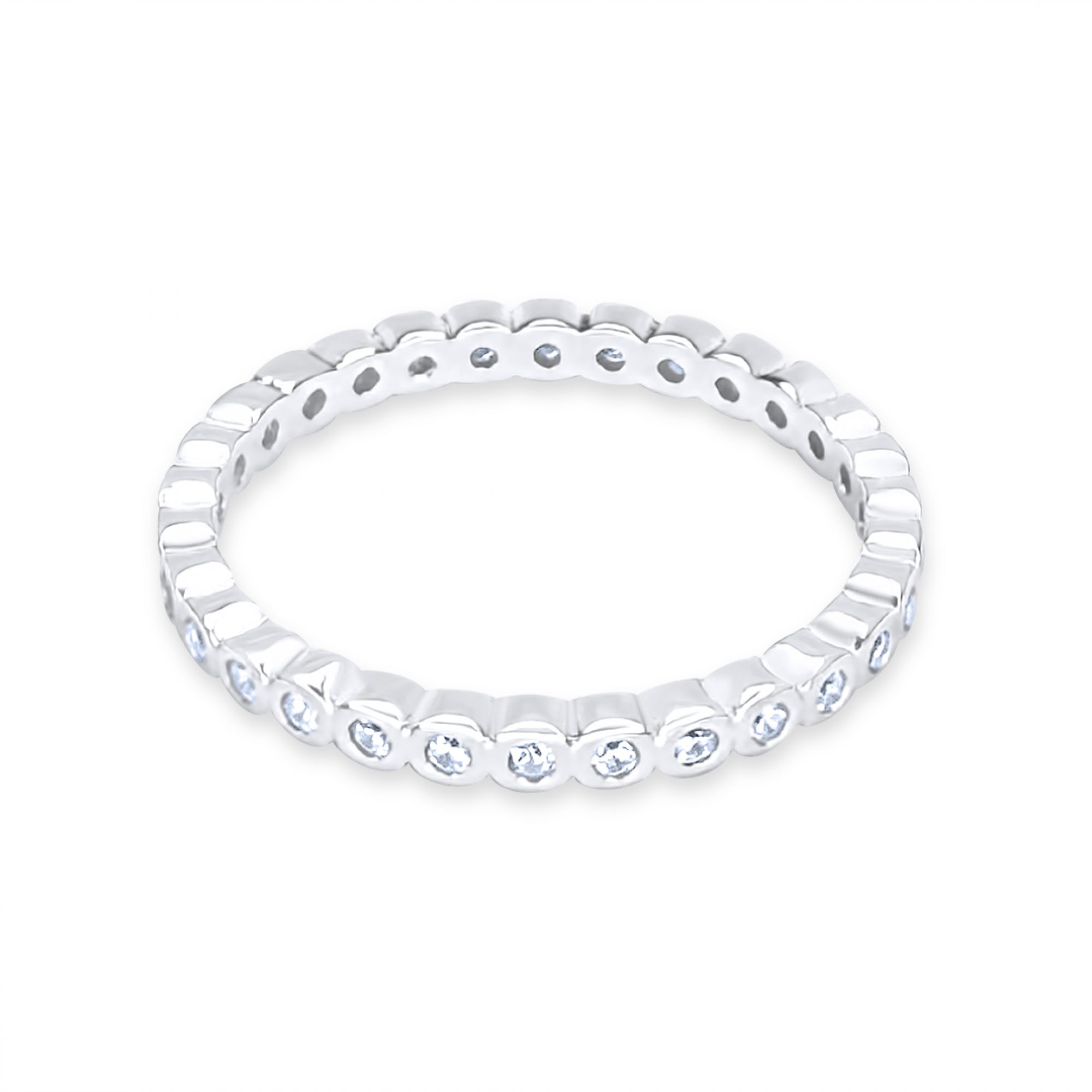 Ring with zircon stones