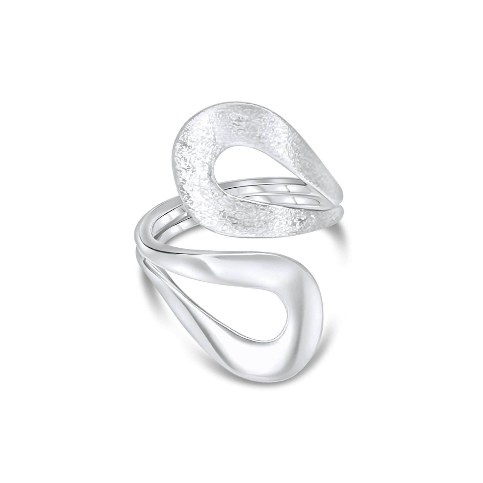 Δαχτυλίδι με συνδυασμό λουστρέ και ματ