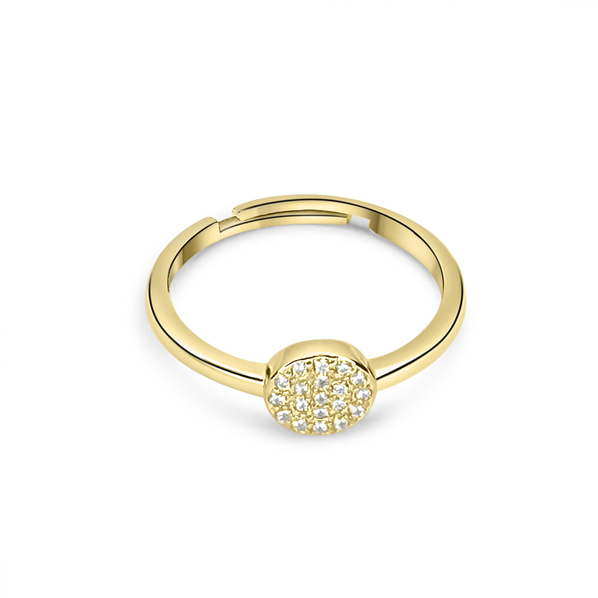 Επίχρυσο δαχτυλίδι με πέτρες ζιργκόν 