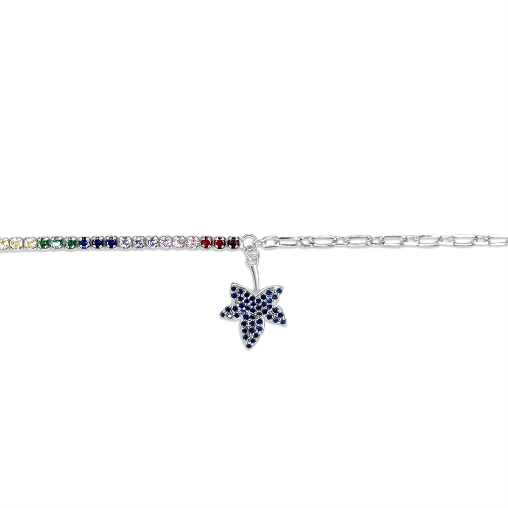 Βραχιόλι με χρωματιστές πέτρες ζιργκόν