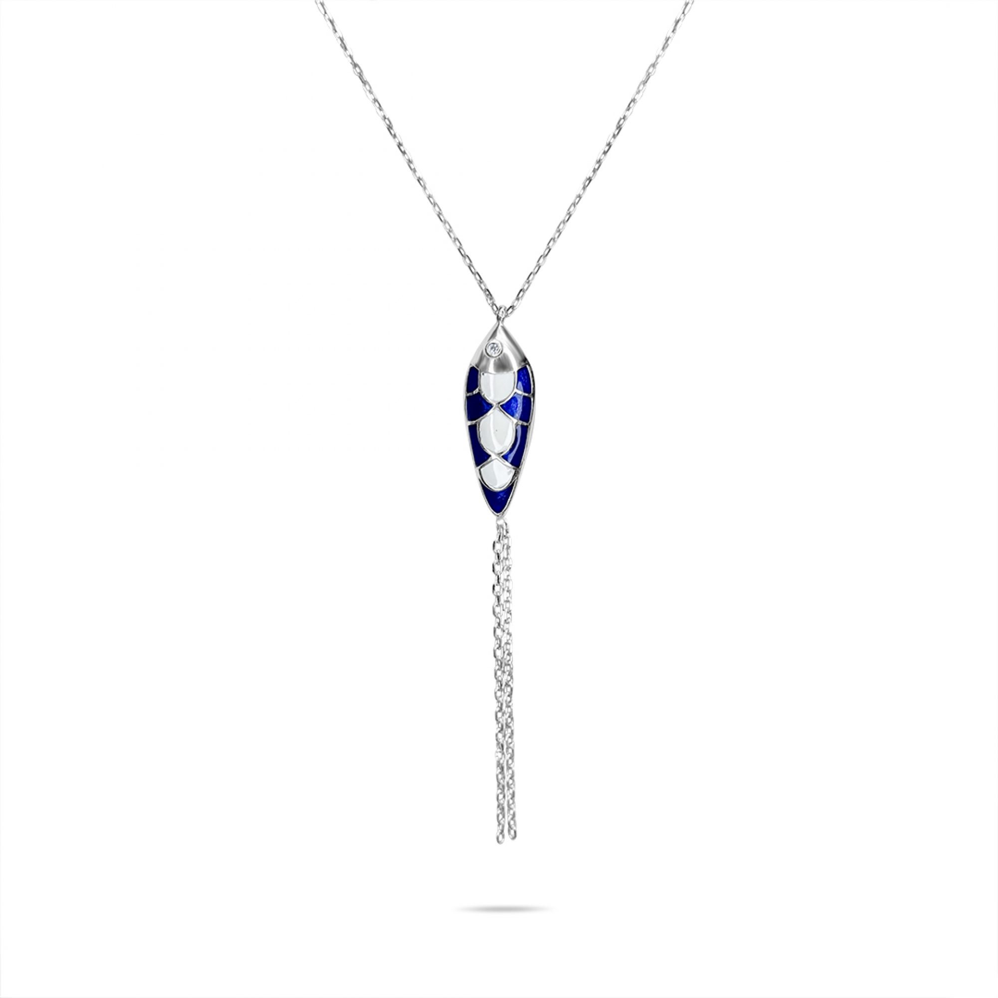 Κολιέ ψάρι με σμάλτο