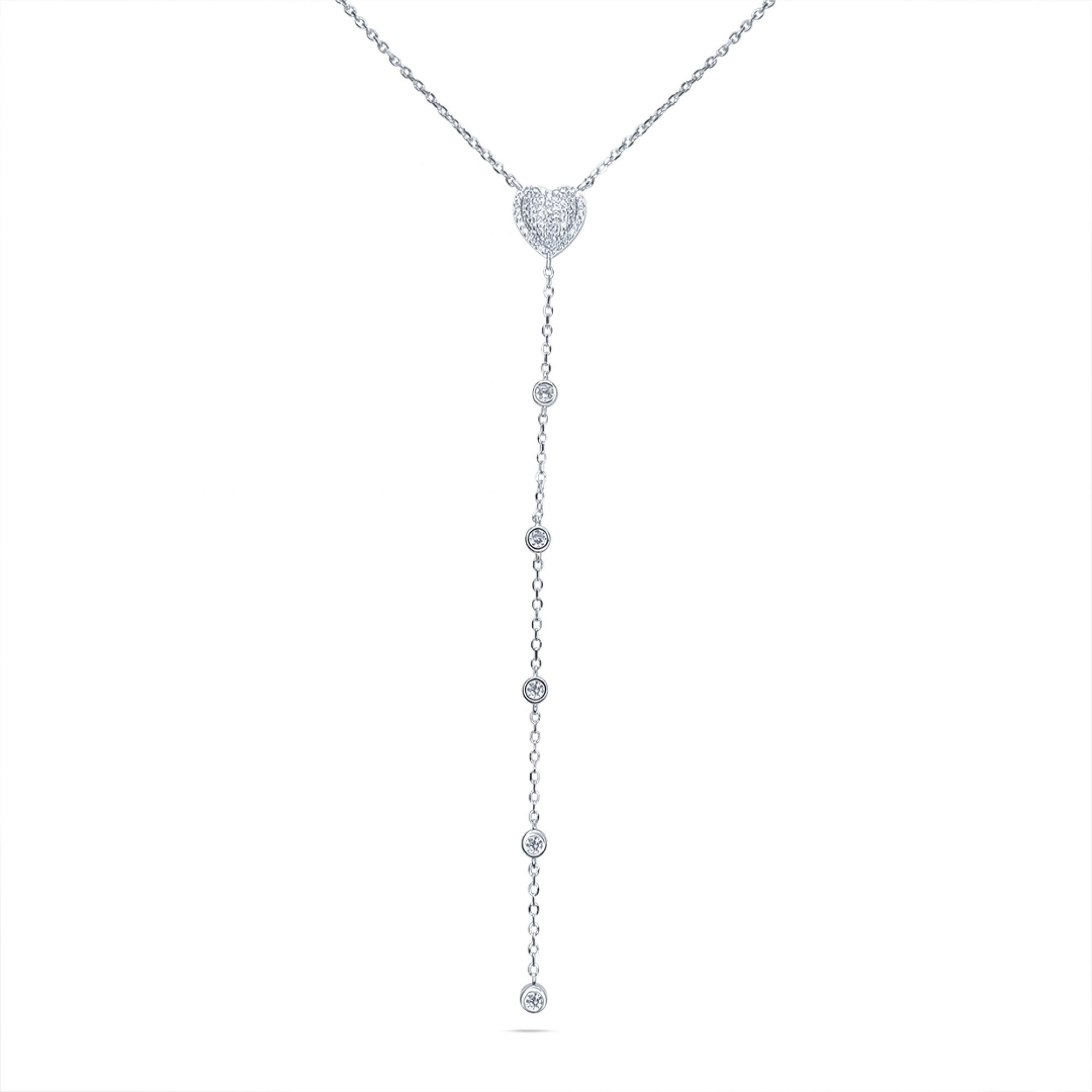 Κολιέ σε στυλ Υ με πέτρες ζιργκόν