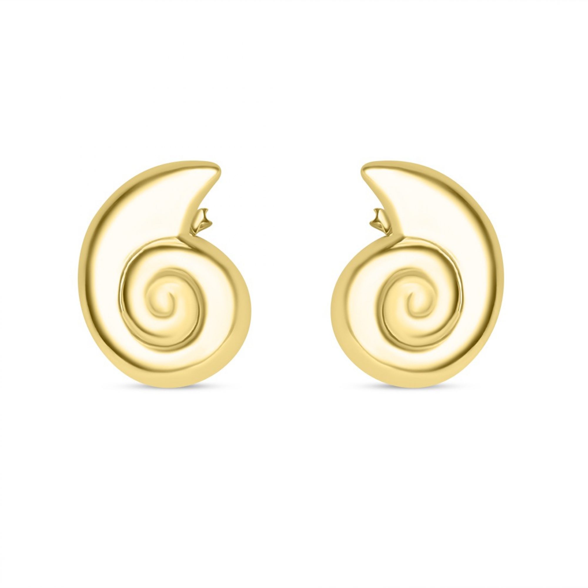 Σκουλαρίκια καρφωτά επίχρυσα