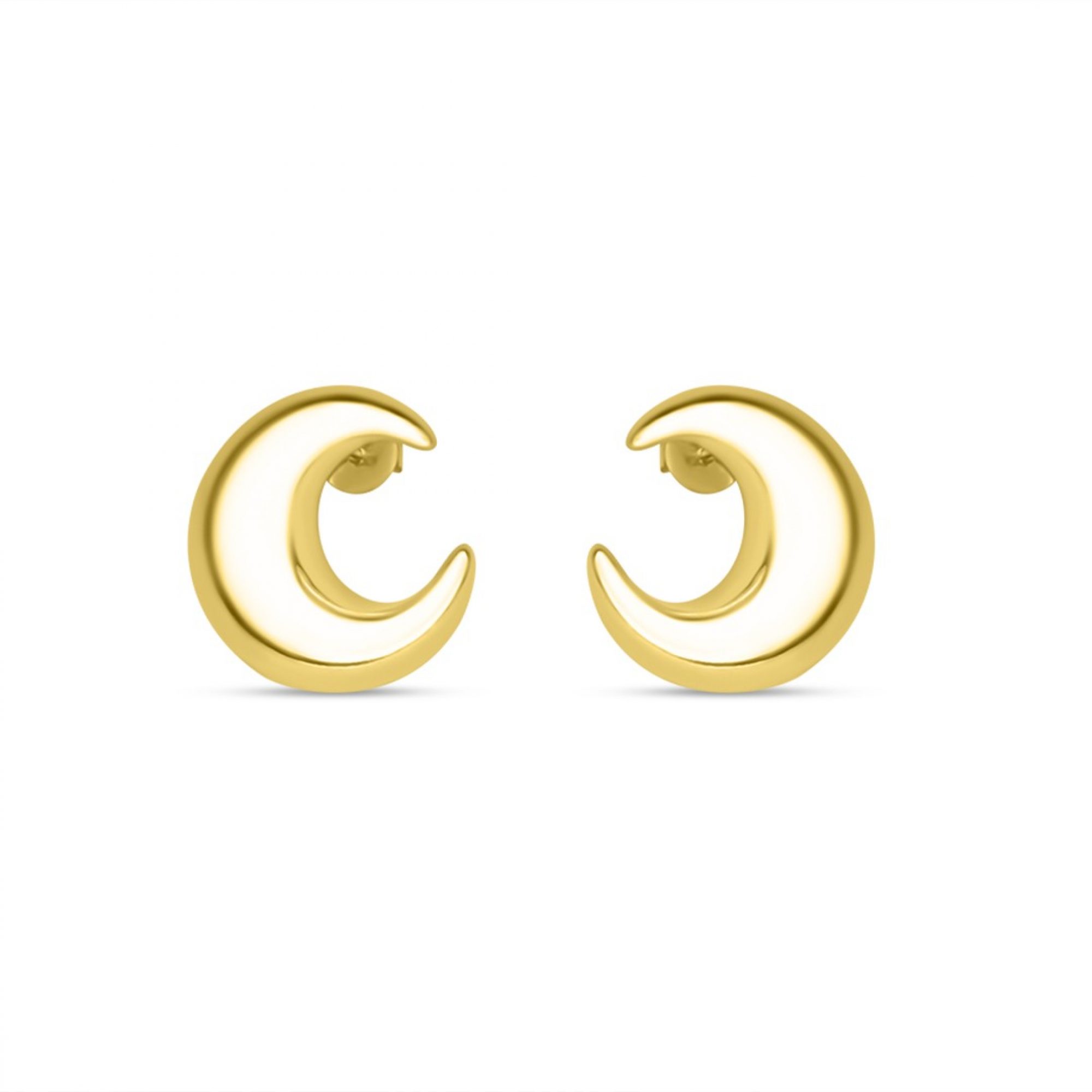 Gold plated stud earrings