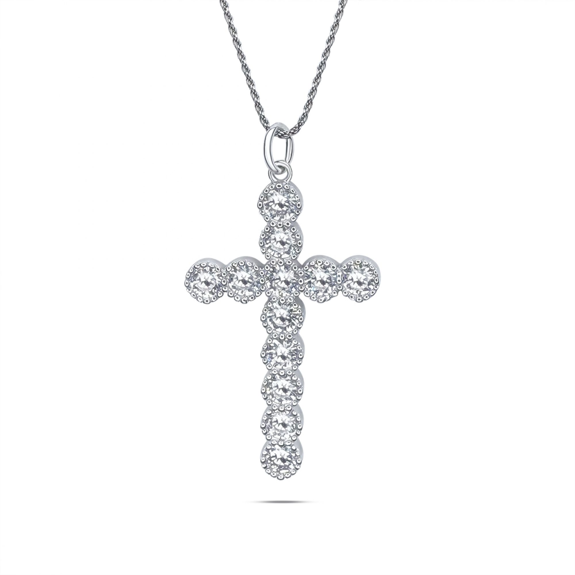 Σταυρός με ζιργκόν πέτρες